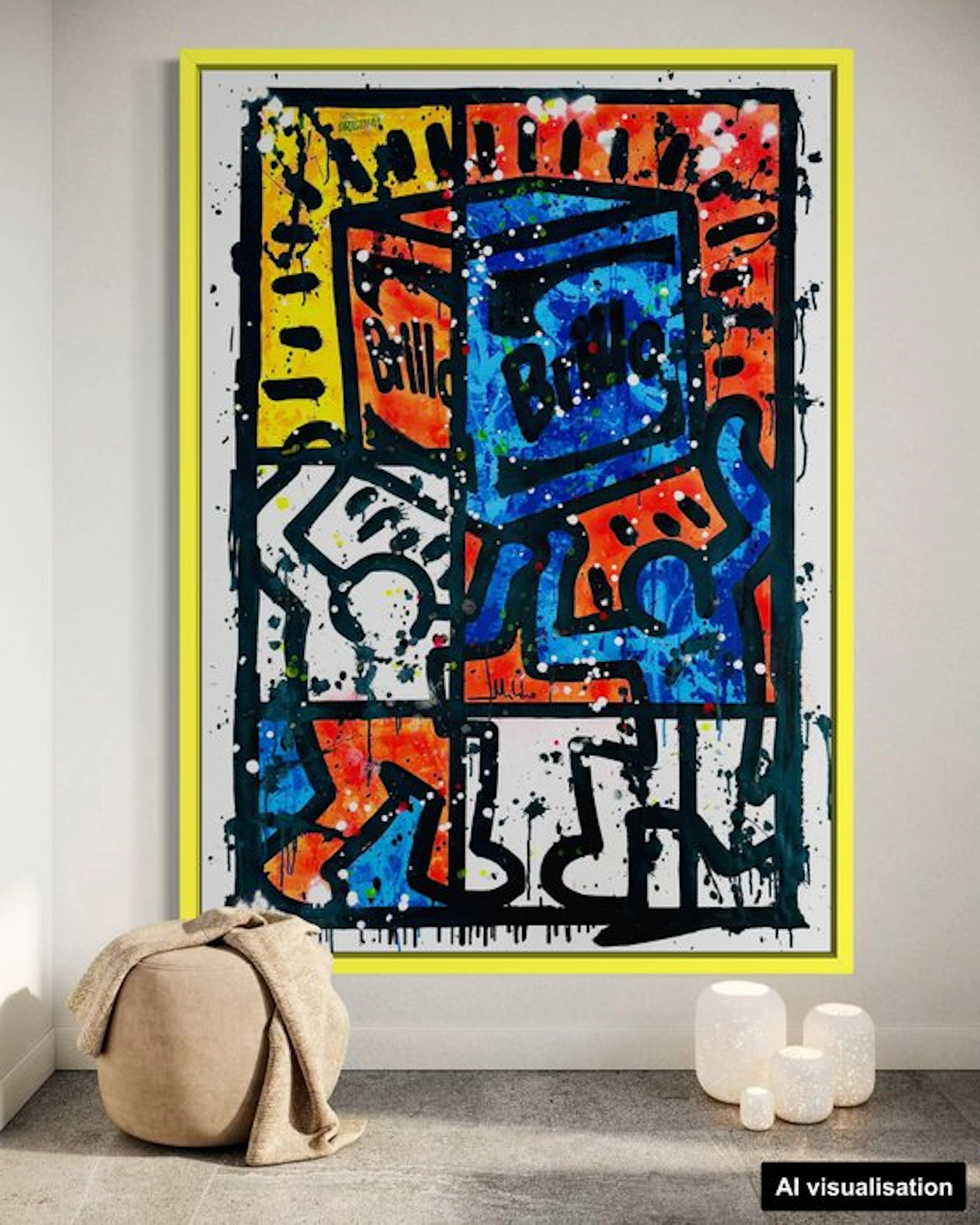 Mikko - Haring Kids Brillo Box Mondrian - XXL [Unq 1/1]