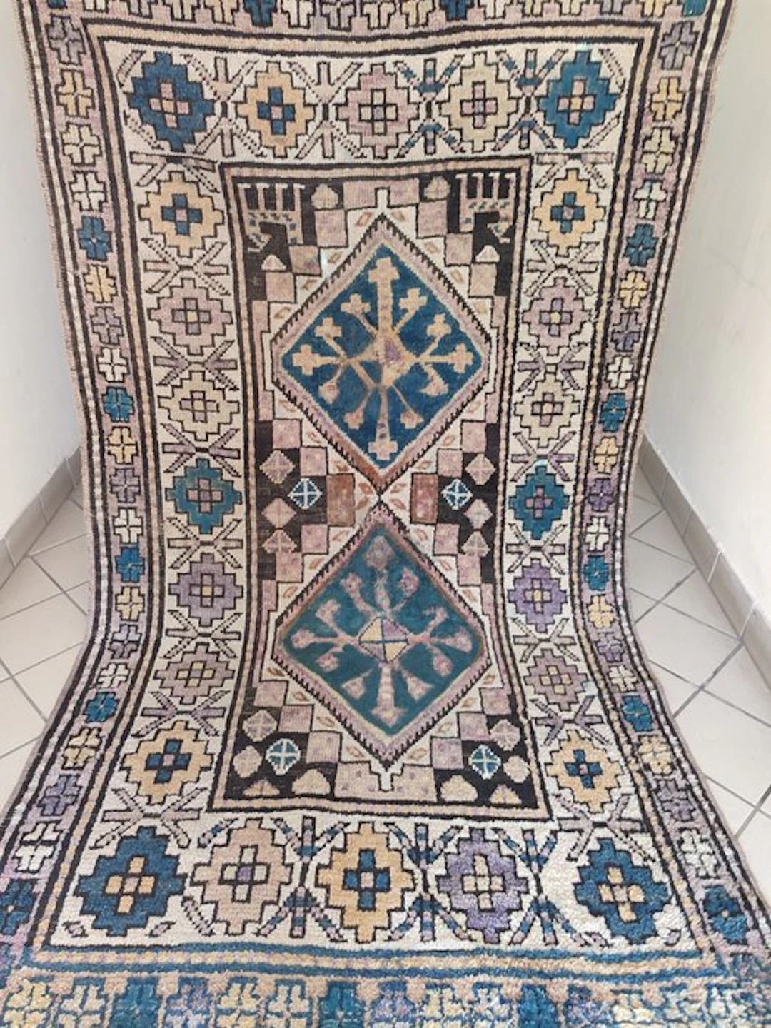 antique Shirvan carpet (or Shirvan) - Carpet - 221 cm - 124 cm