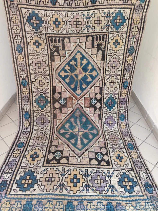 antique Shirvan carpet (or Shirvan) - Carpet - 221 cm - 124 cm