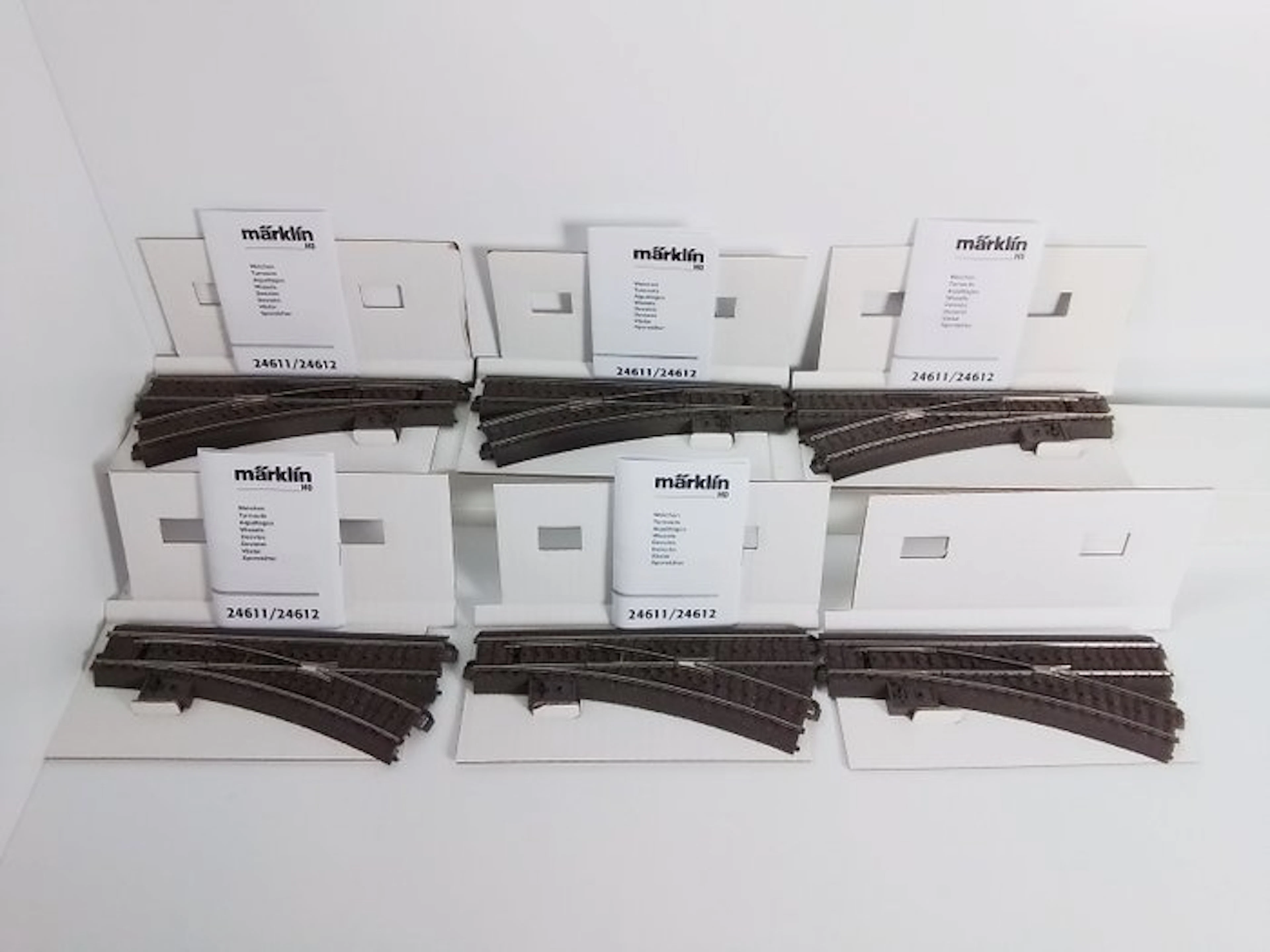 Märklin H0 - 24611/-12 - Model train (6) - 6 x C-ral 24000 series switch