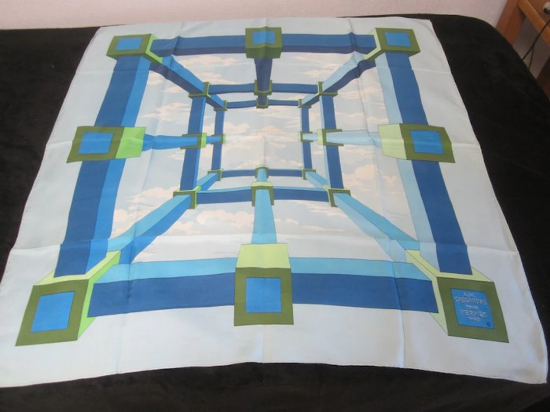 Hermès - PERSPECTIVE DE CASSANDRE DE 1968 - Foulard