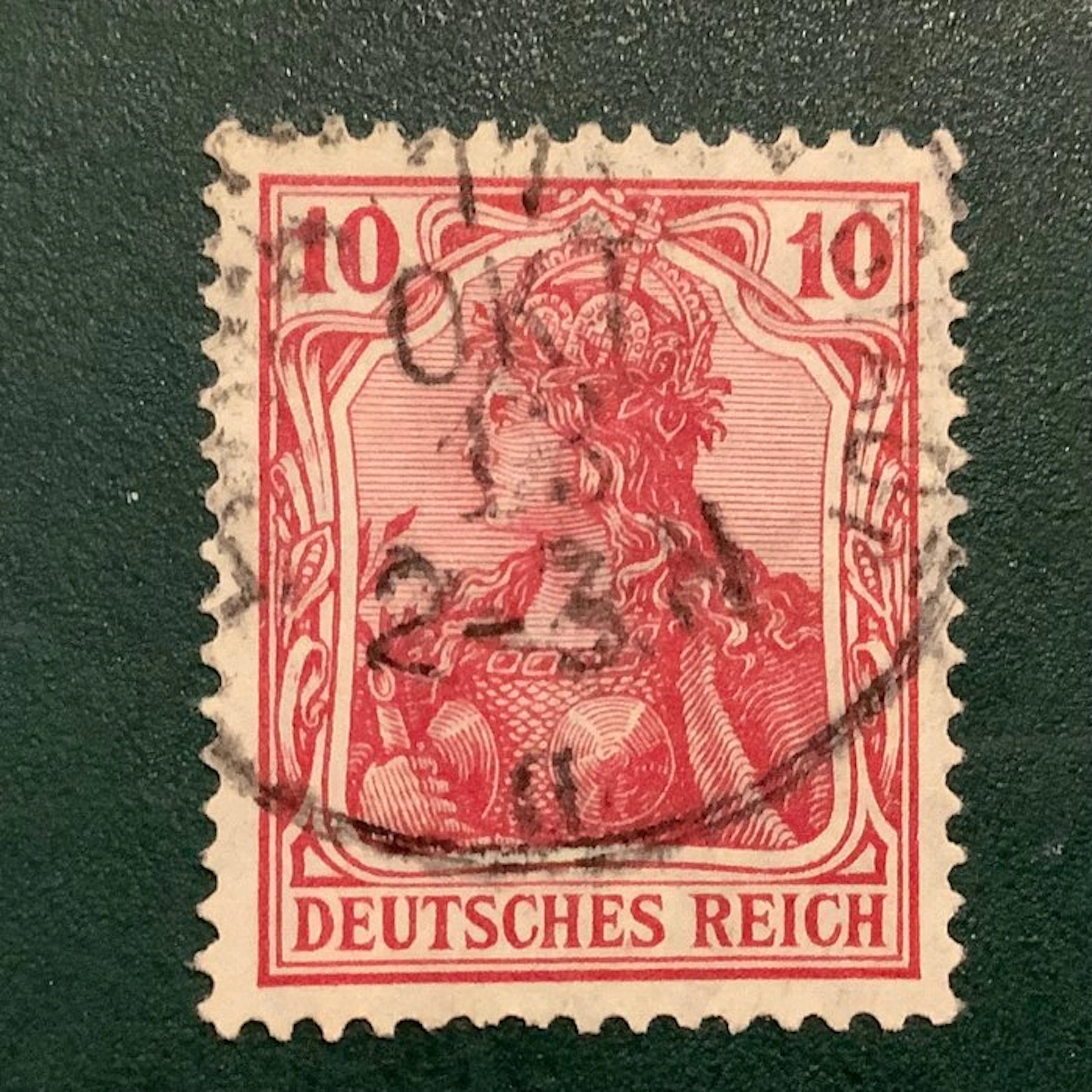 German Empire 1905 - Germany: Friedesdruk 10 Pf in...