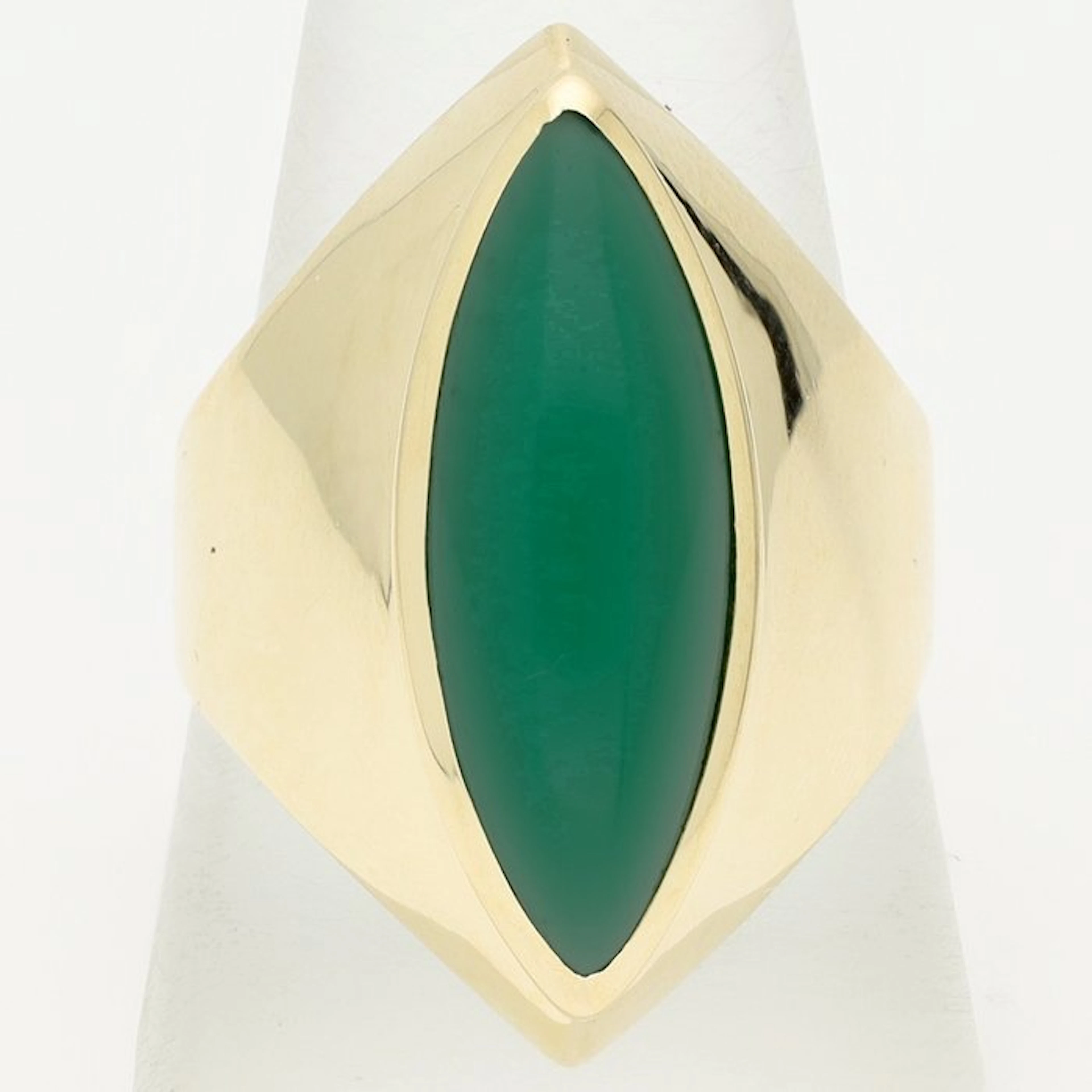 Ring - 14 kt. Yellow gold - Calcedoon