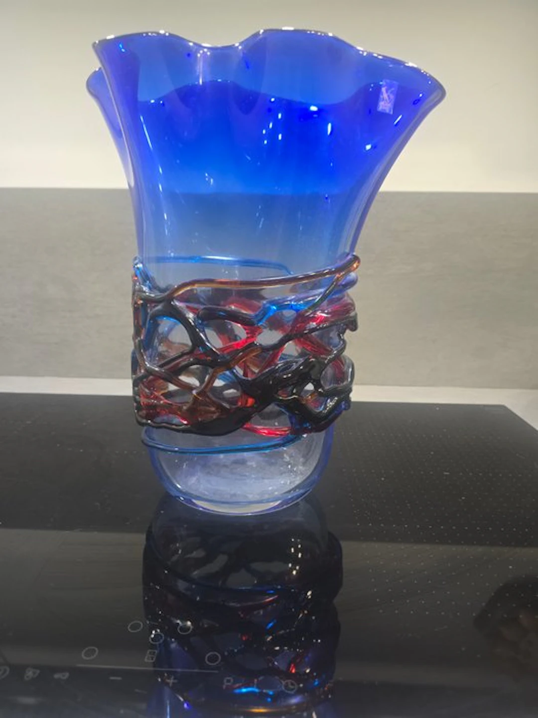 Vase - Murano glass - Blown Murano glass vase