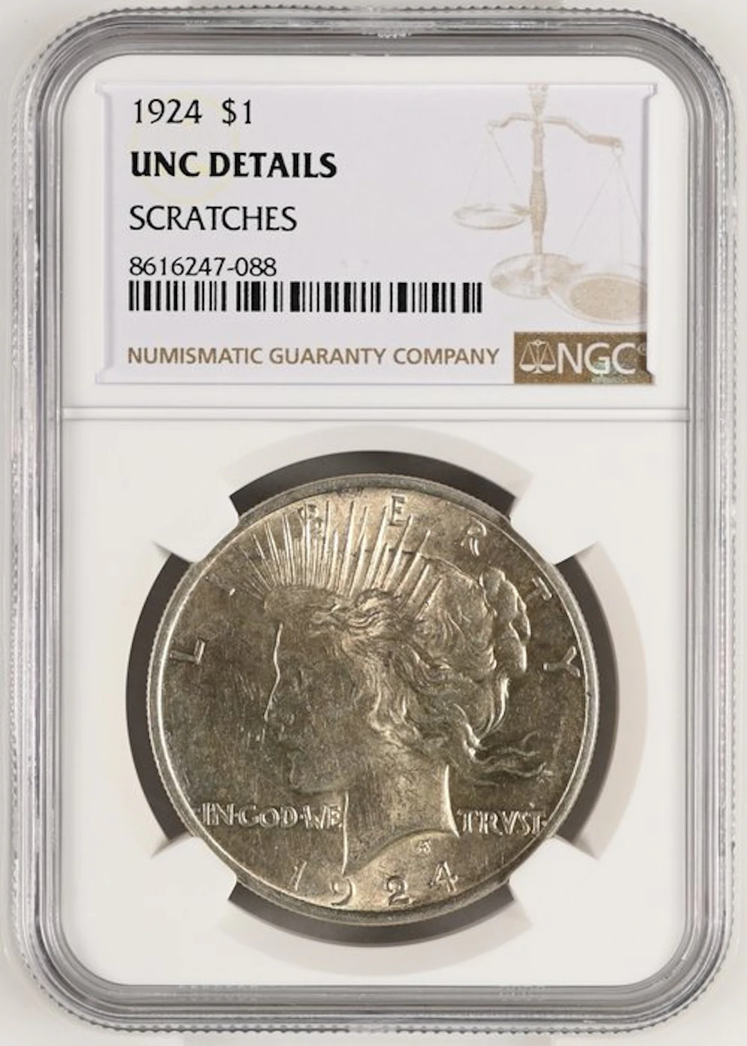 United States. 1 Dollar 1924 UNC Details (No reserve price)