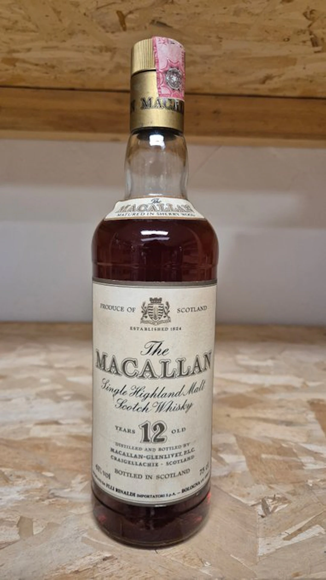 Macallan 12 years old Sherry Wood - b. 1980s - 75cl