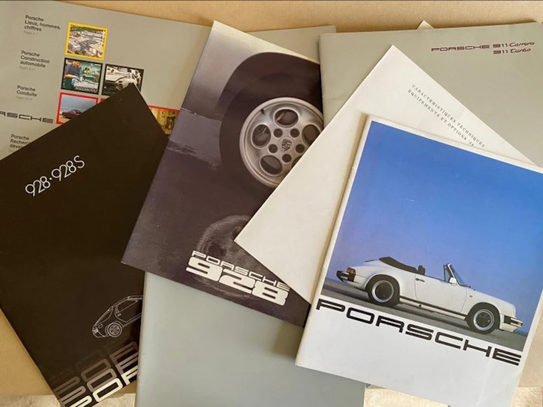 Brochure - Porsche - Konvolut 11 Stück Porsche Kataloge /...