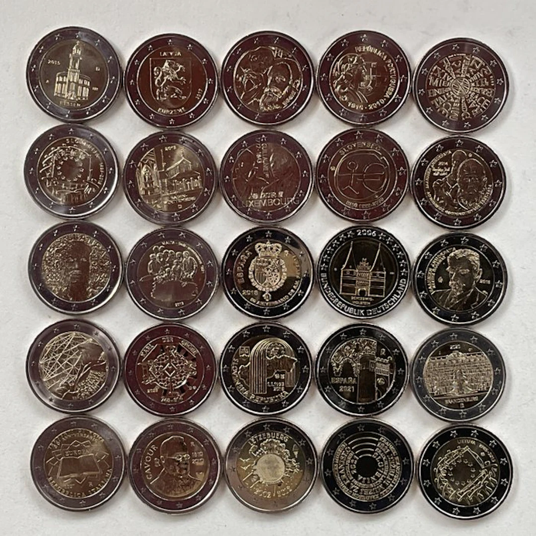 Europe. 2 Euro Various Years (25 munten) (No reserve price)