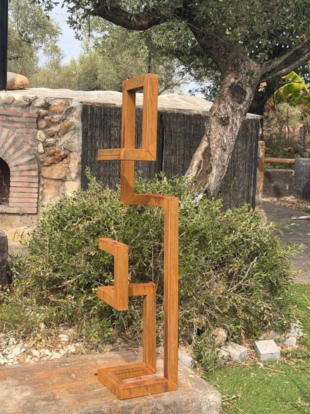 Ana Lucia B.M - Sculpture Corten - XL - No Reserve