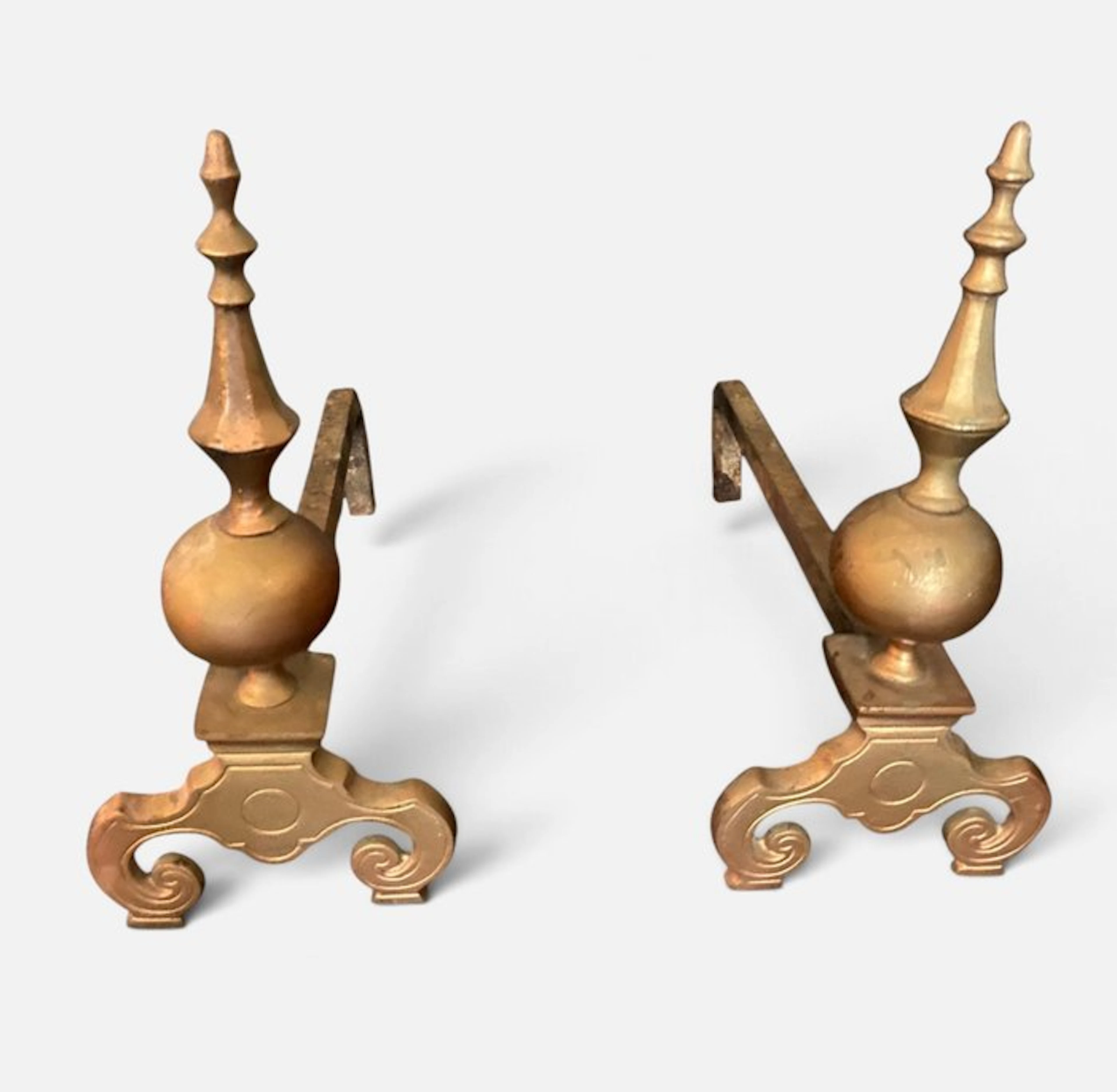 Andiron (2) - Bronze - Napoleon III Era