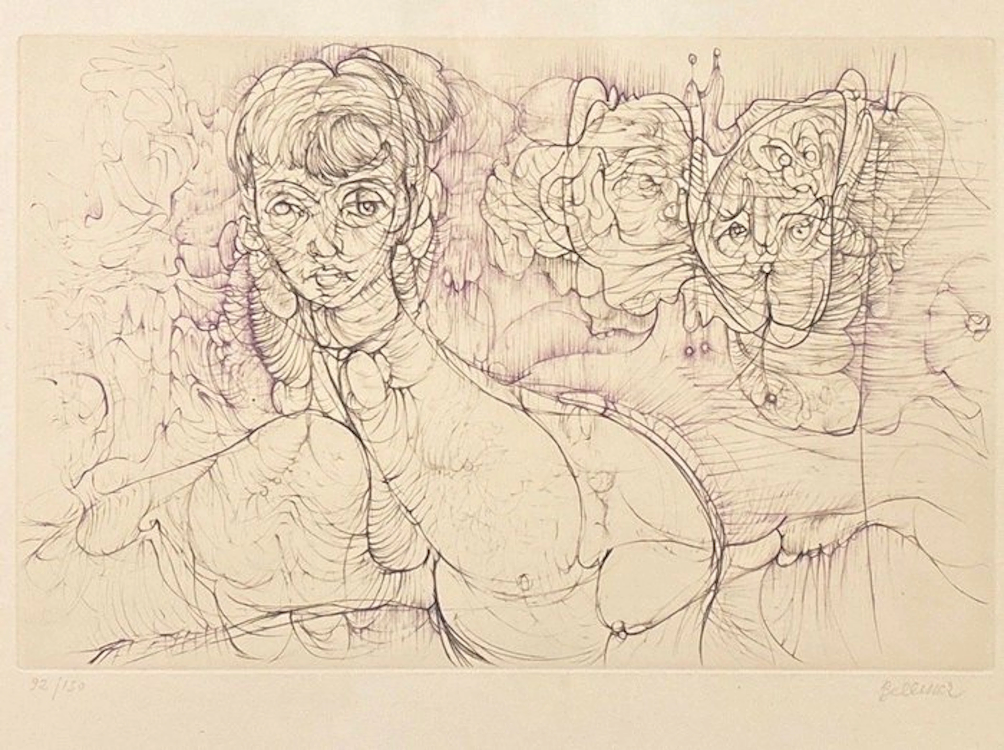 Hans Bellmer (1902-1975) - Three Figures (Trois Figures)