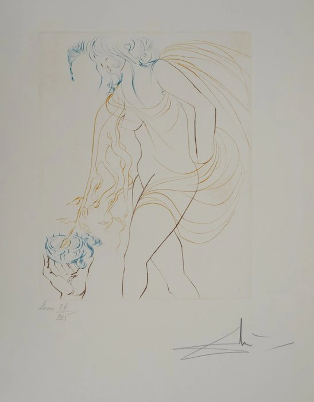 Salvador Dali (1904-1989) - Paradis Perdu : Le péché