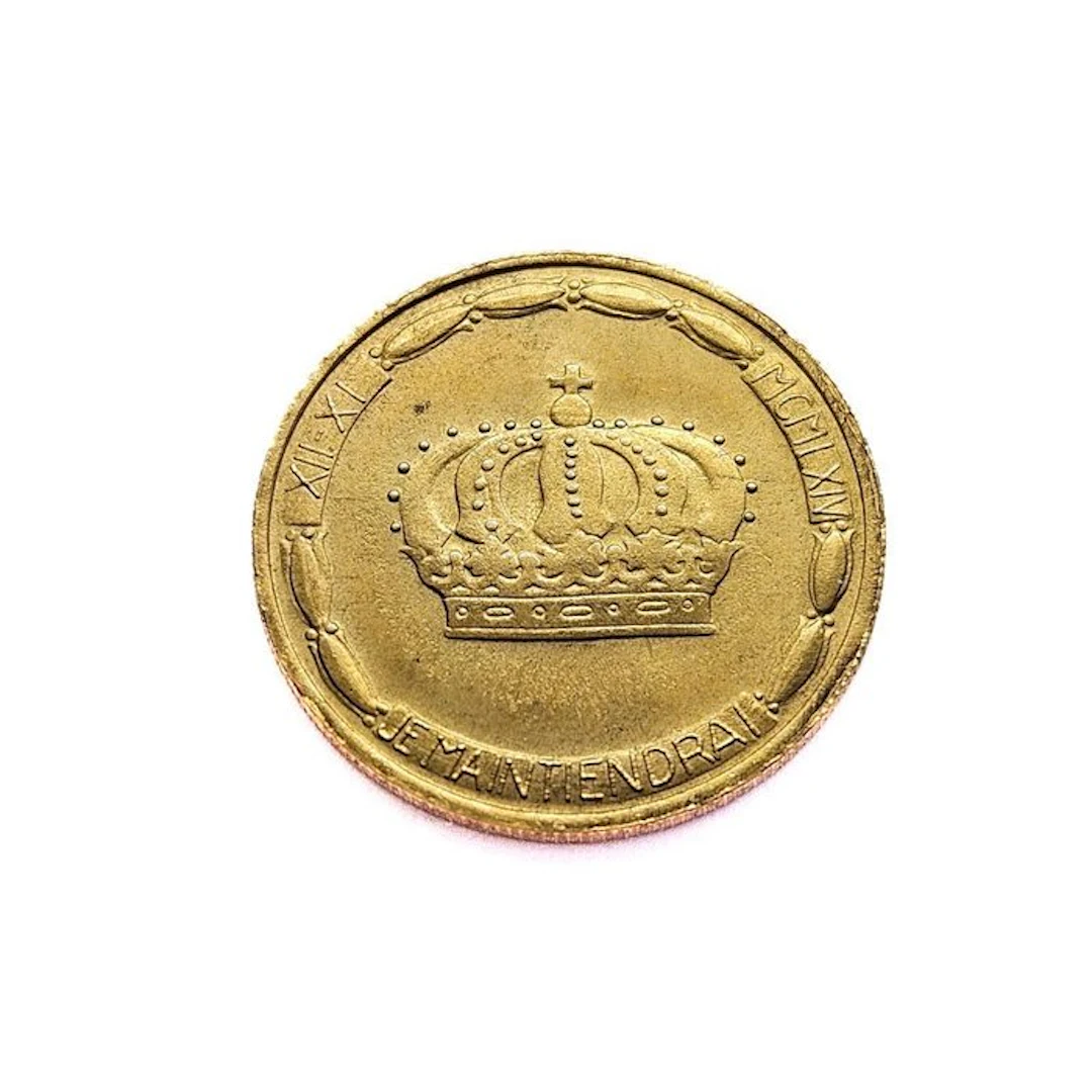 Luxembourg. 20 Francs 1964 Jean Grand-Duc