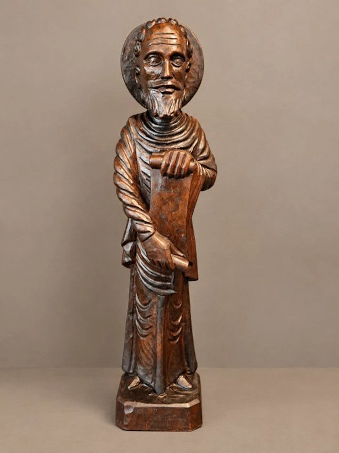 Statue, St Petrus - 37.5 cm - Wood