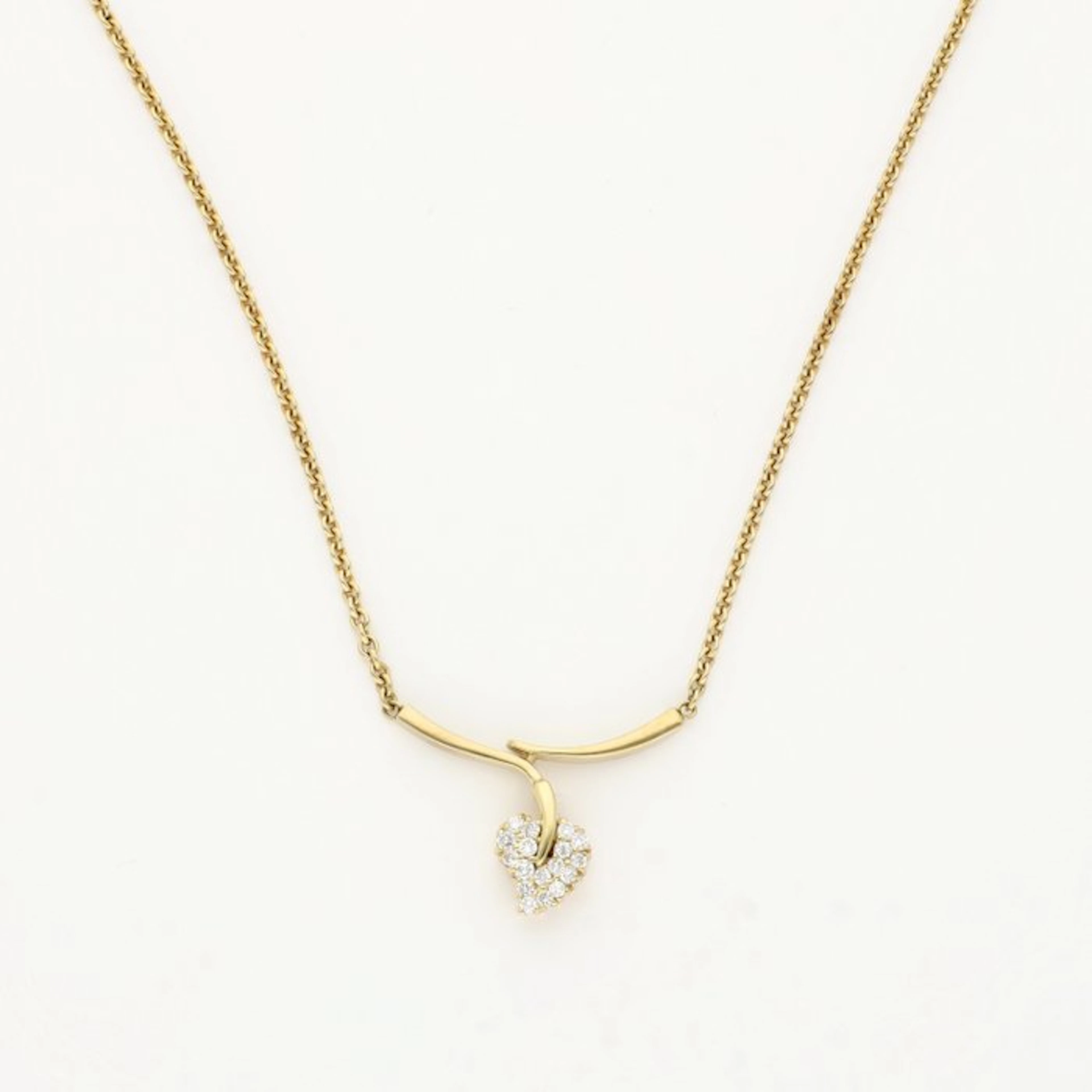 Necklace - 14 kt. Yellow gold Diamond (Natural)