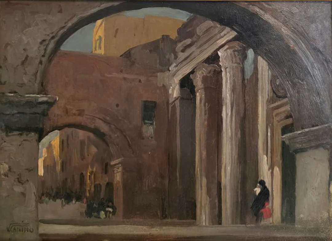 Vincenzo Canino (1892-1978) - Scorcio di paesaggio