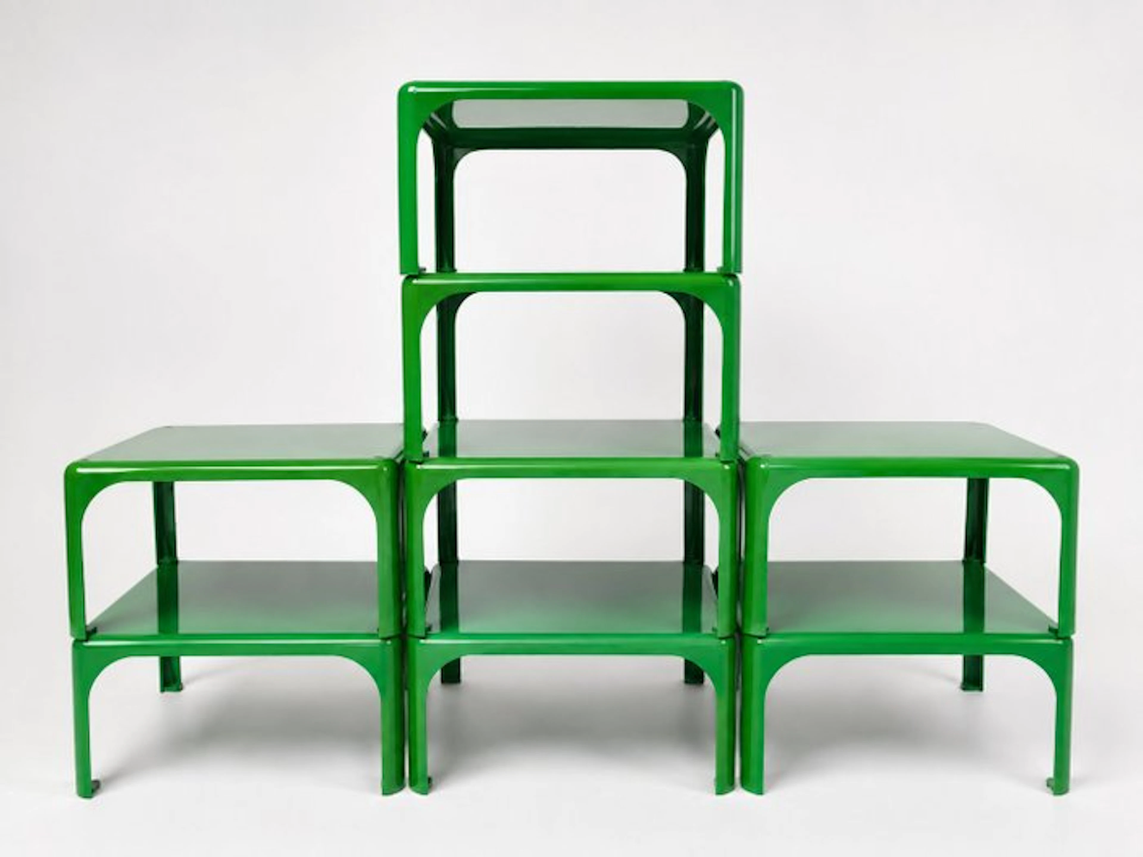 Artemide - Vico Magistretti - Nesting tables (8) - Demetrio 45 - Plastic
