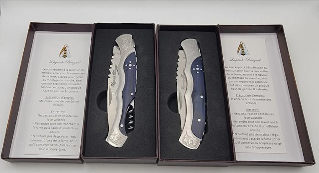 Laguiole Bougna - Table knife set - Baroque Collection - Wood