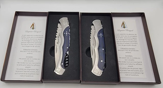 Laguiole Bougna - Table knife set - Baroque Collection - Wood