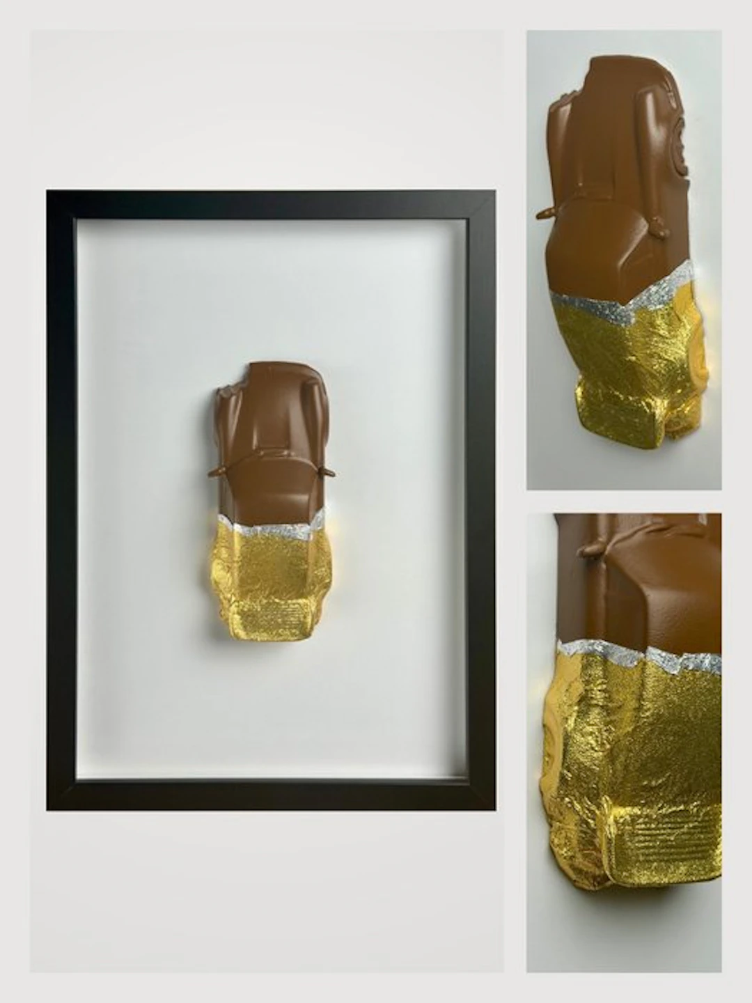 Henevor - Porsche 911 (930) Chocolate bar | Handpainted Wall Sculpture