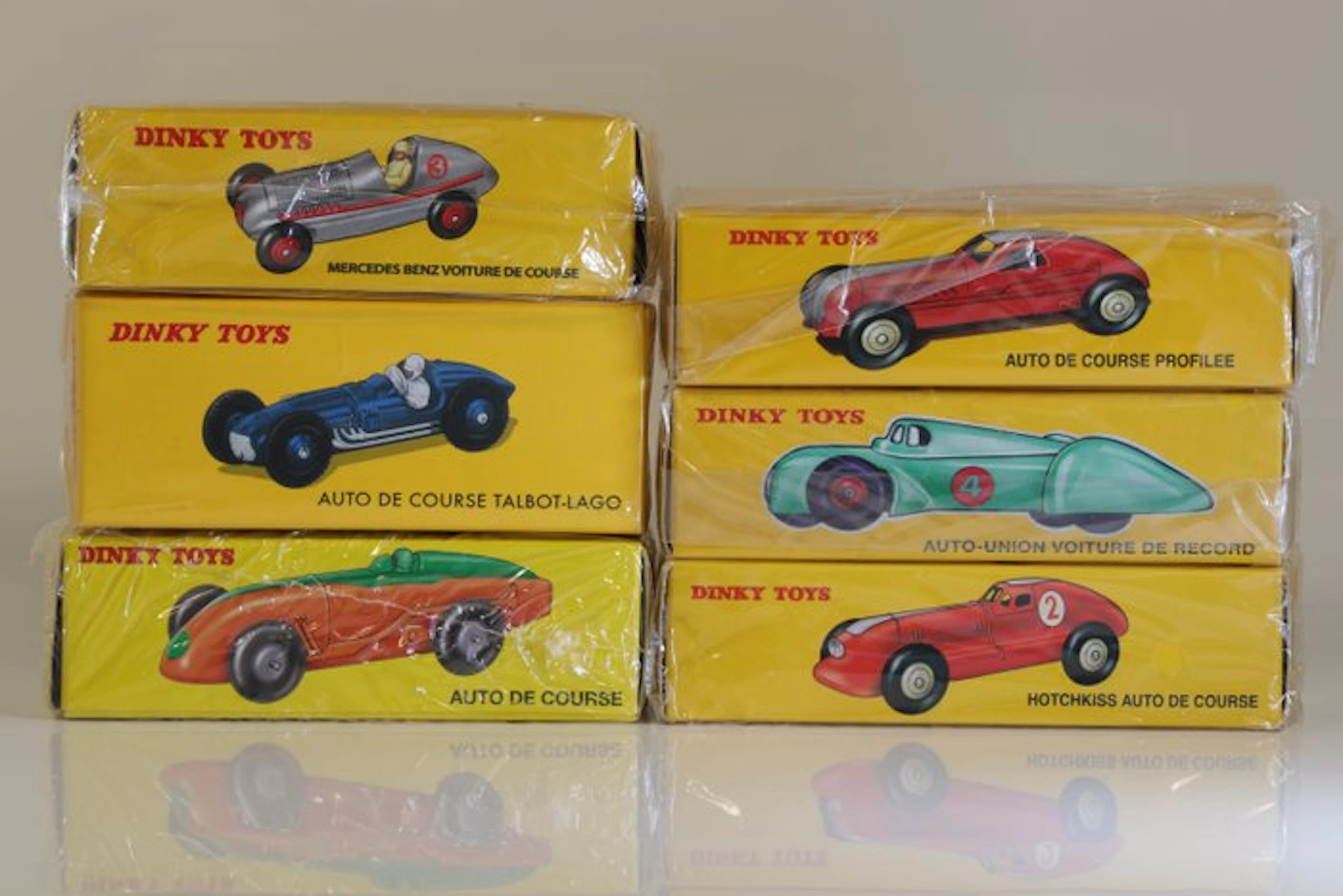 Atlas, Dinky Toys 1:43 - Model car (6) - Set of racing and record cars.