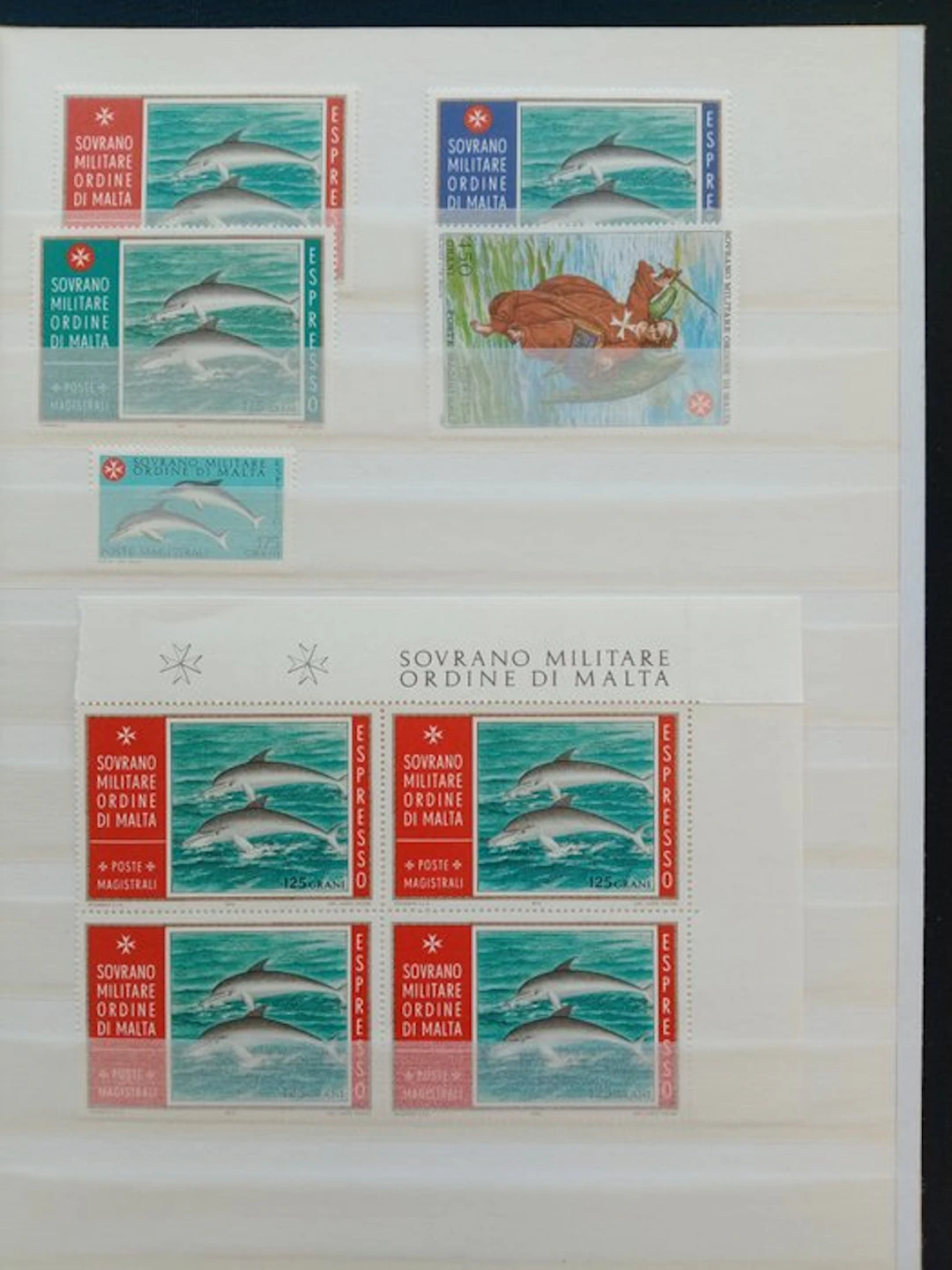 Malta - SMOM: accumulation of stamps and new miniature sheets with intact gum