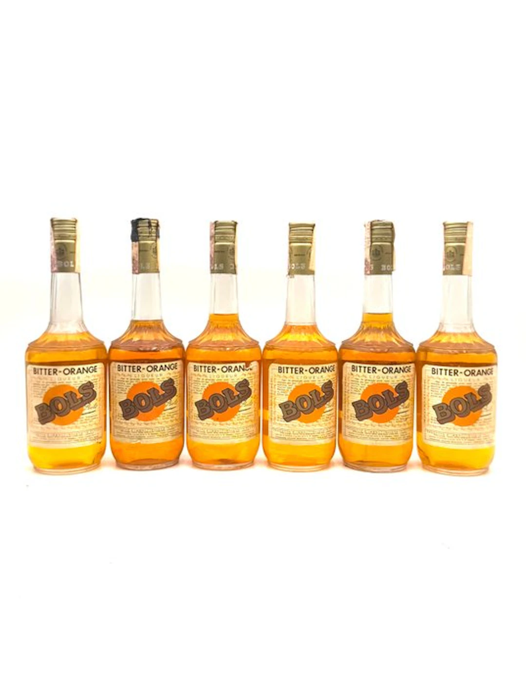Lucas Bols - Bitter Orange - b. 1970s - 75cl - 6 bottles
