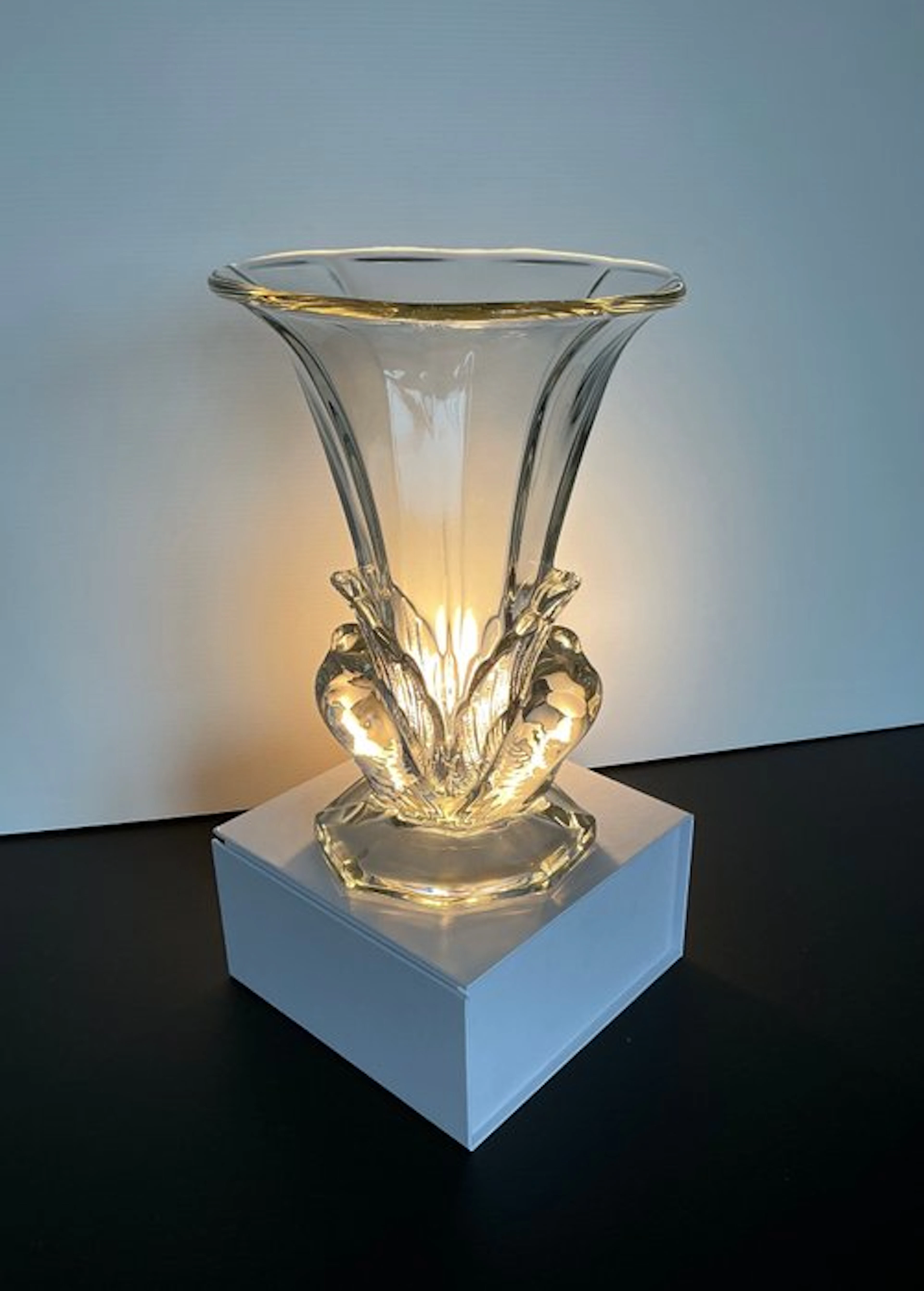 josef Feigl - libochevice - Vase - Libochovice - Glass - Vase with Doves