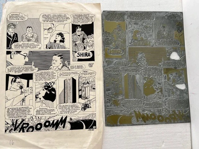 Attilio Micheluzzi - Printing matrix + Proof - Corsaro...