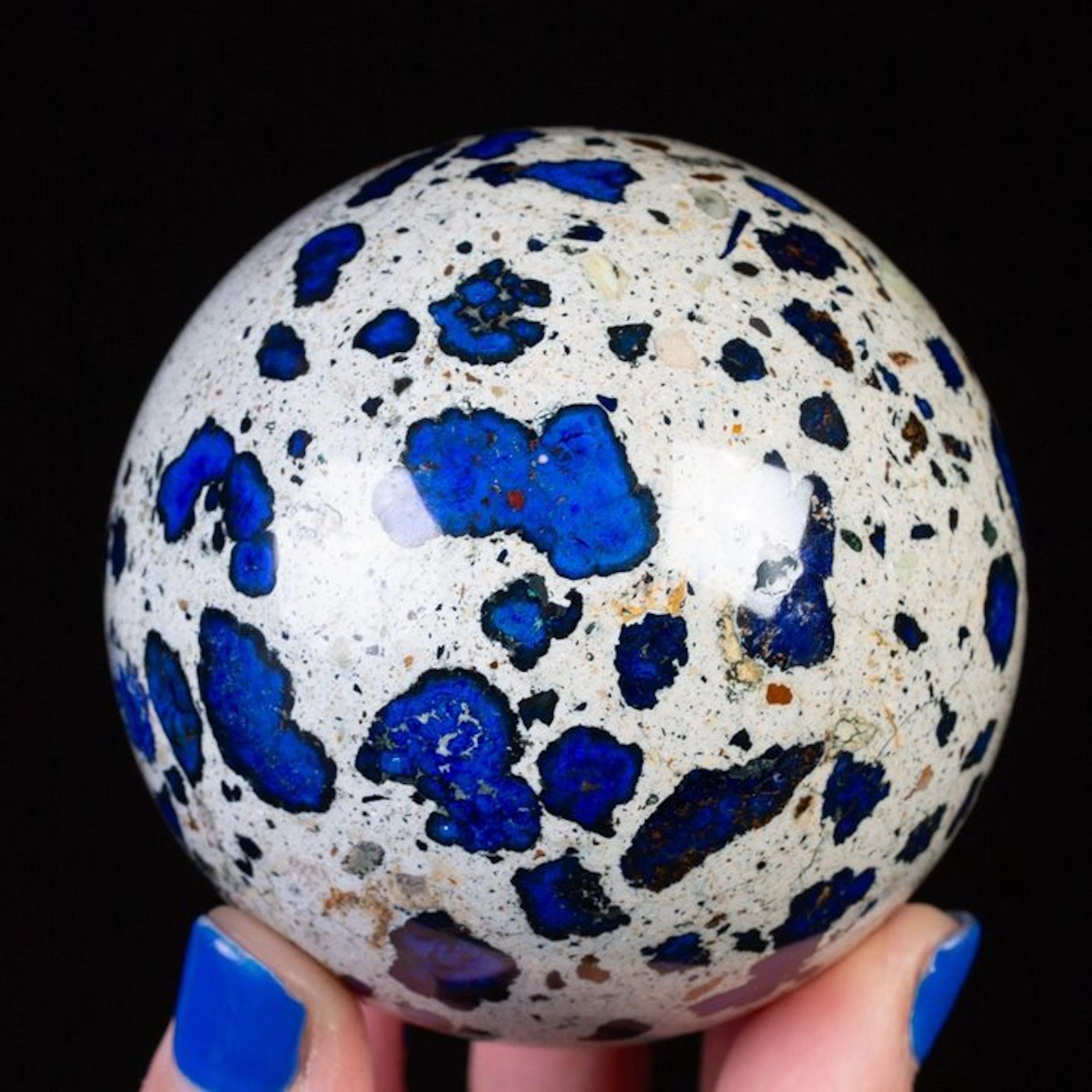Wonderful - Extremely Rare Mineral - Blue Azurite in...