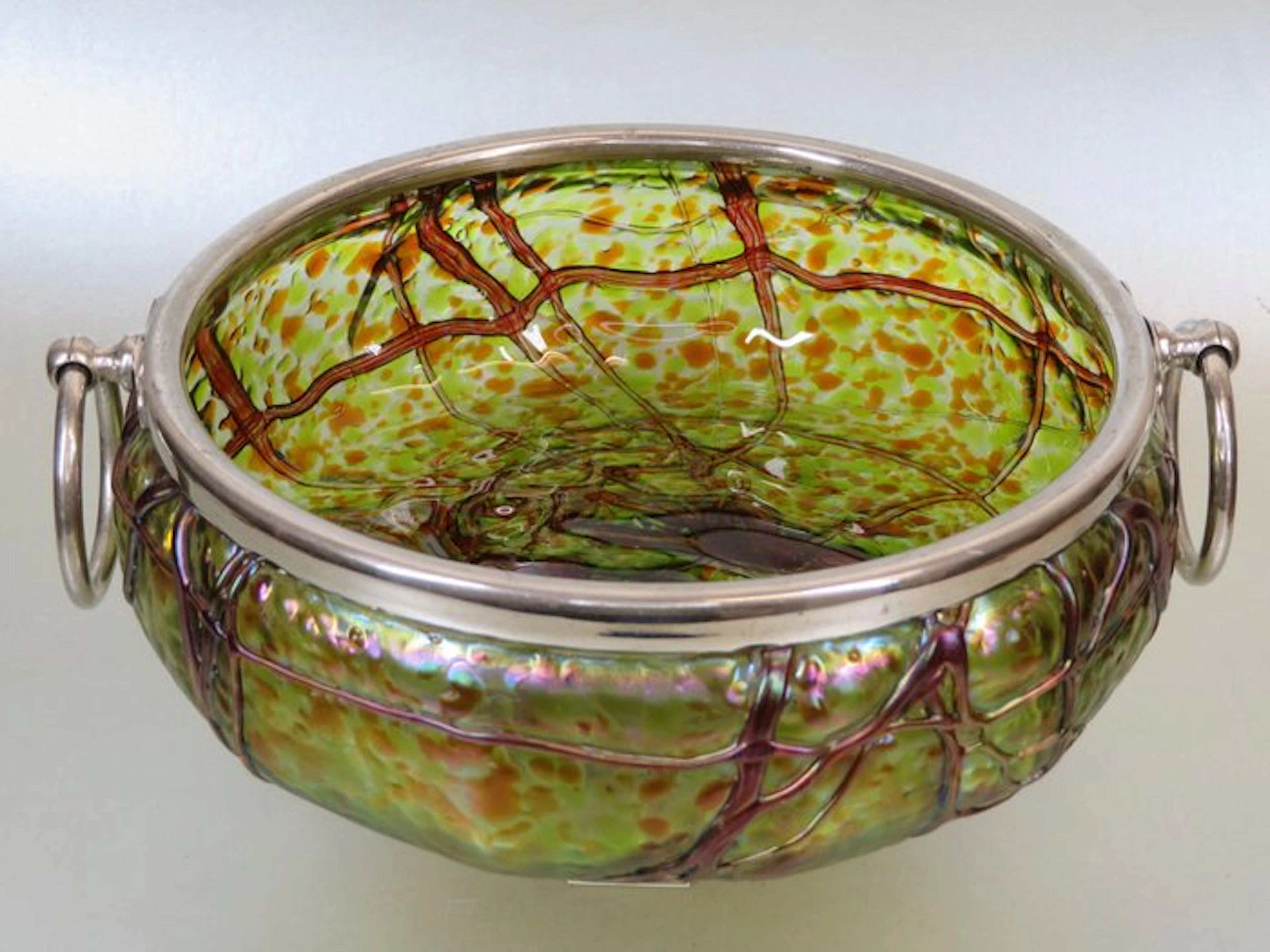 Schaal met chromen rand - Platter - Glass, Chrome - Palme-König