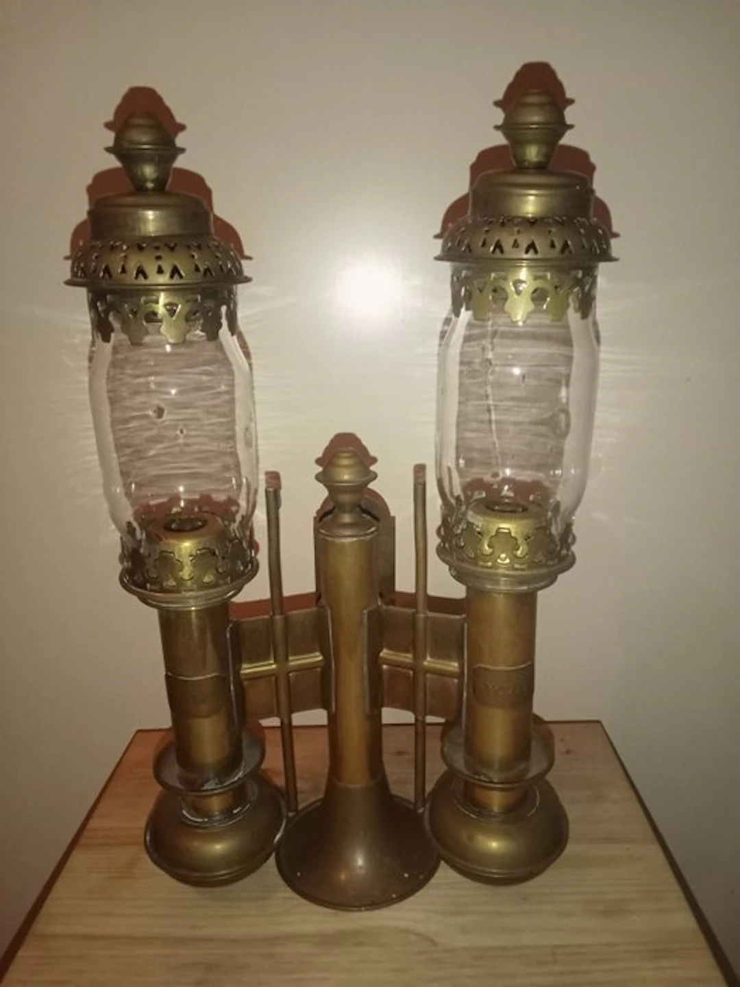 Floor lamp - Brass, Glass