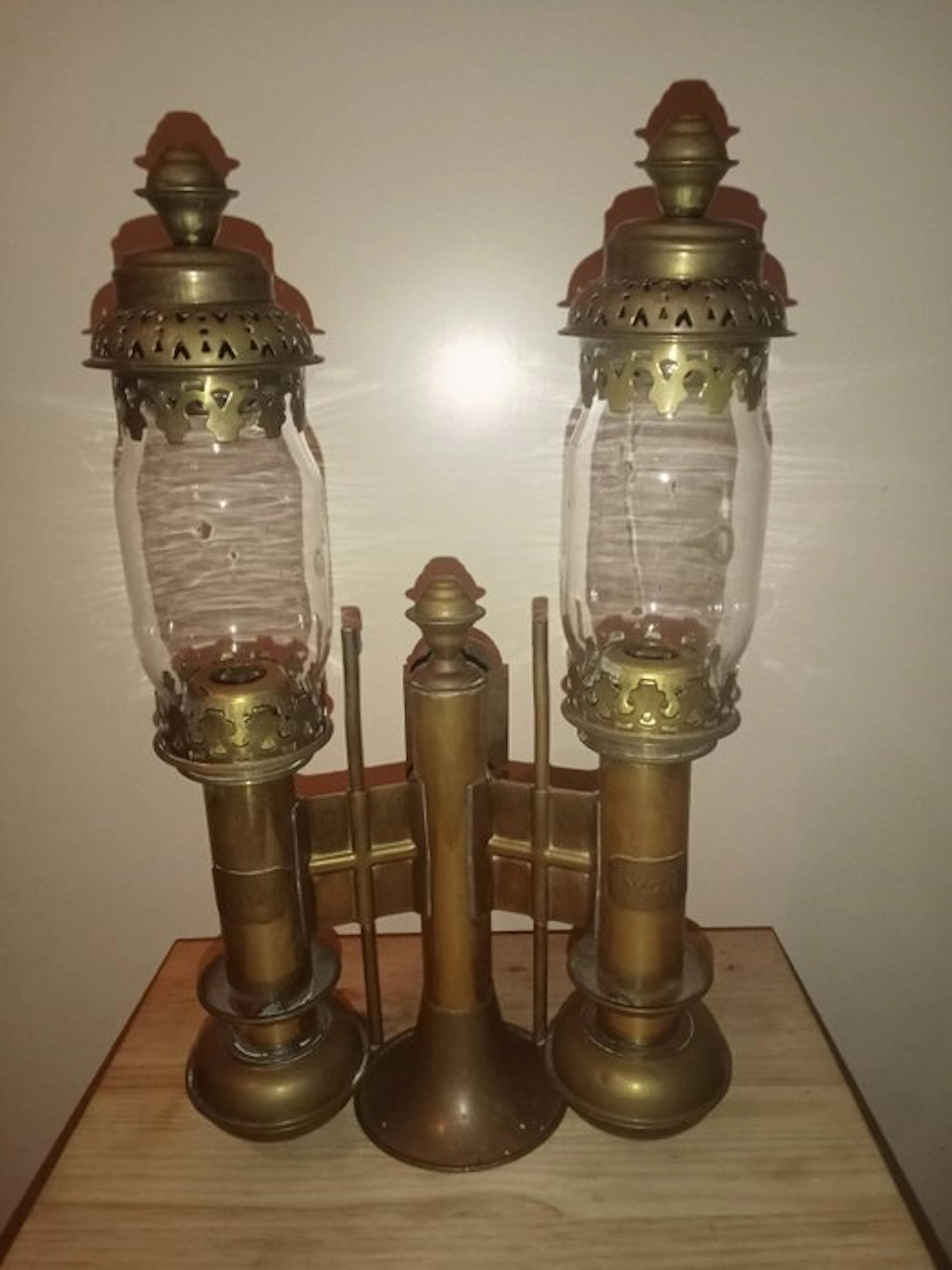 Floor lamp - Brass, Glass