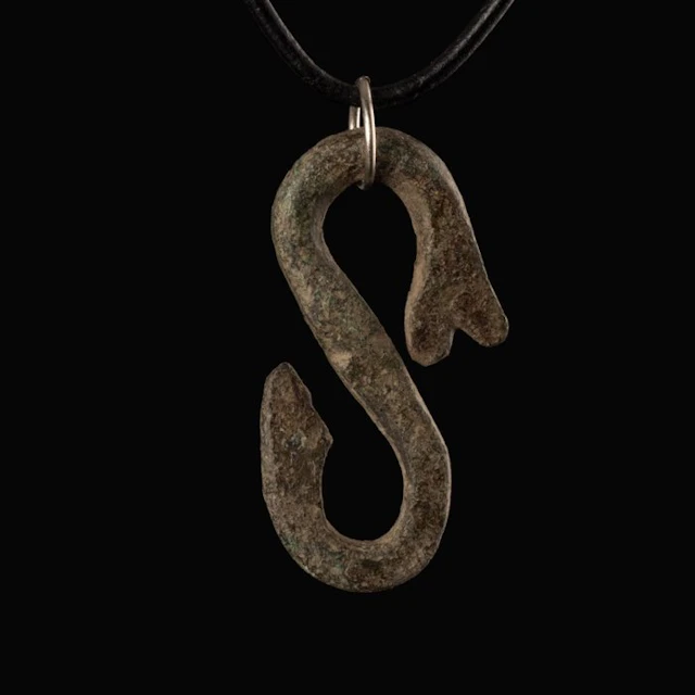Viking Era Bronze Fafnir Amulet Pendant (No reserve price)