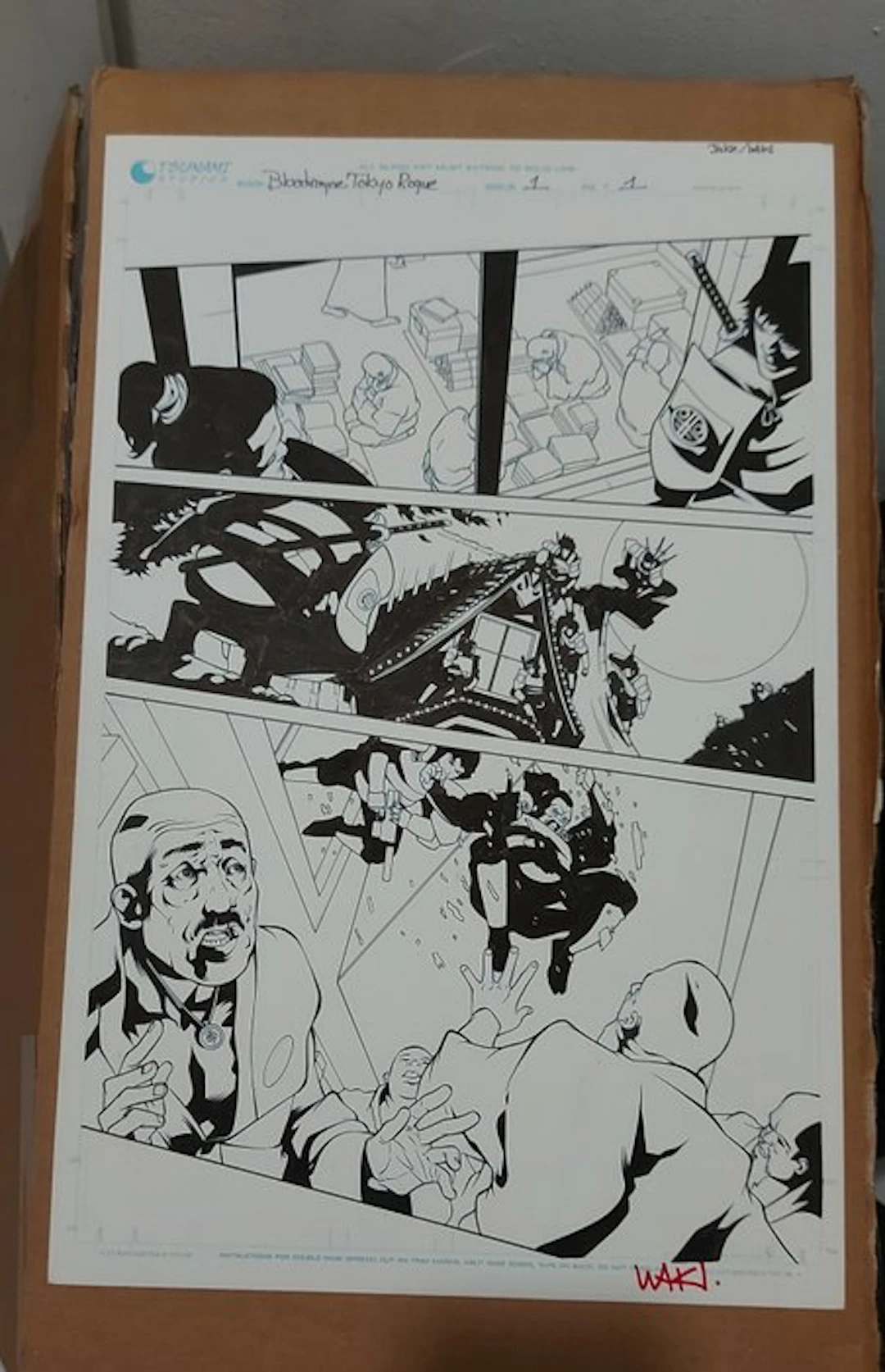 Jake Bilbao / Waki - 1 Original page - Bloodrayne...