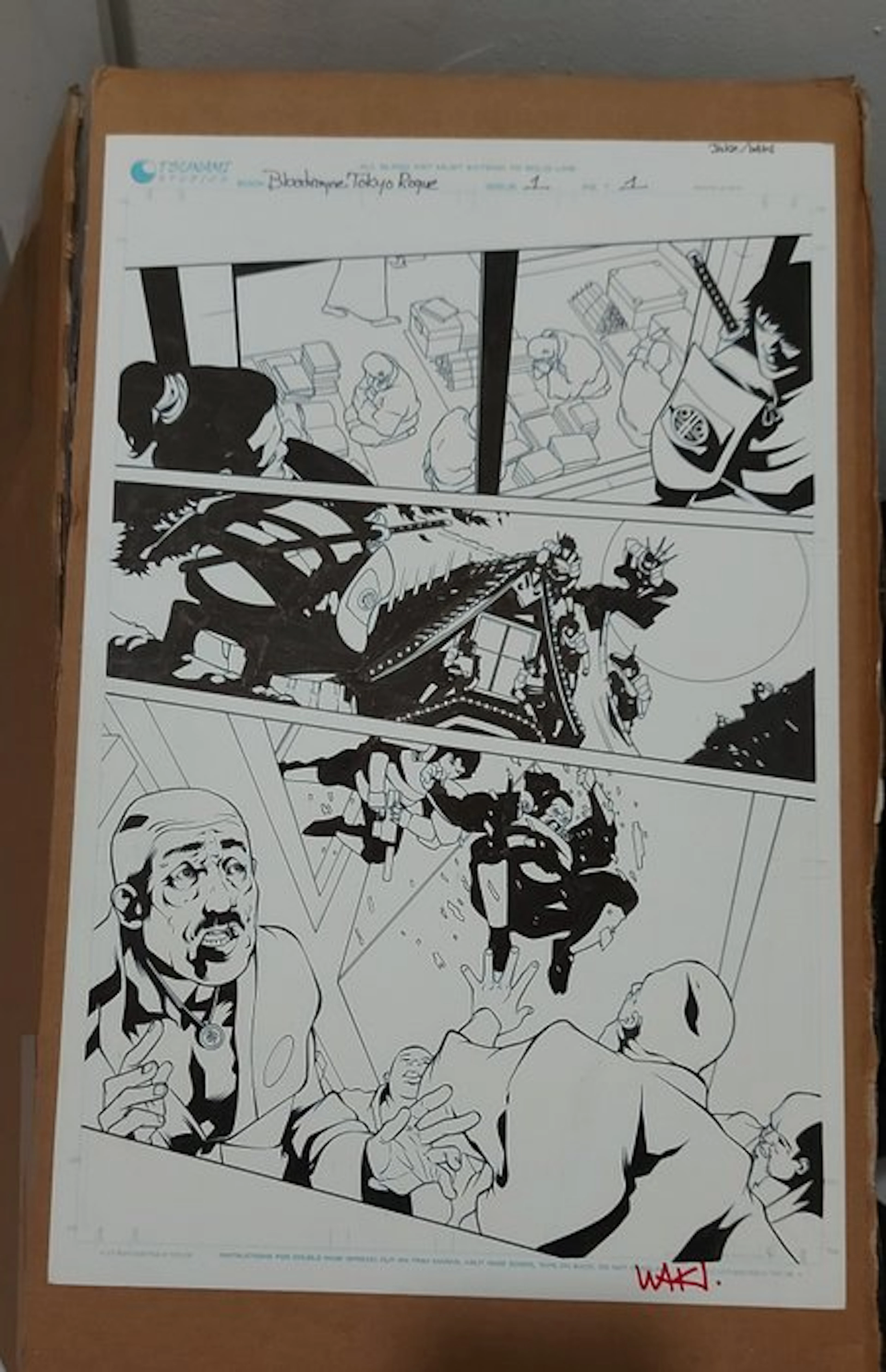 Jake Bilbao / Waki - 1 Original page - Bloodrayne...