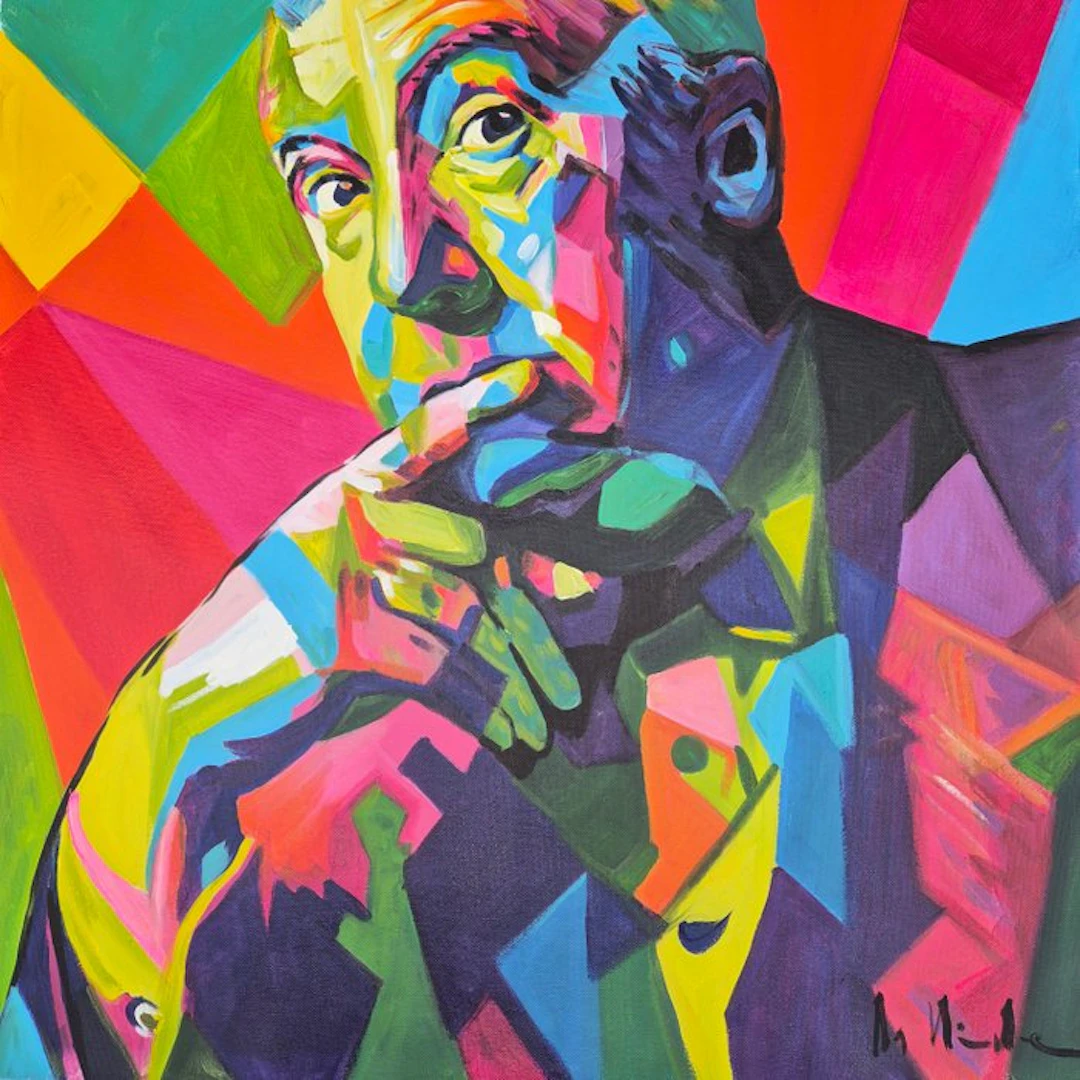 DR HIDE - (100% handpainted !) Hitchcock