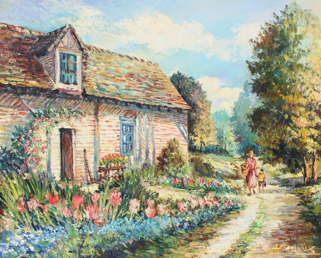 Daniel Dejoux (1935) - Chemin de campagne