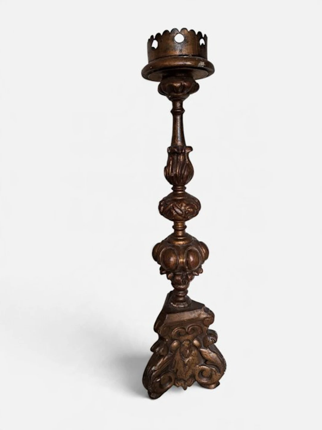 Candleholder 18th century - Walnut - Staander/Baroque