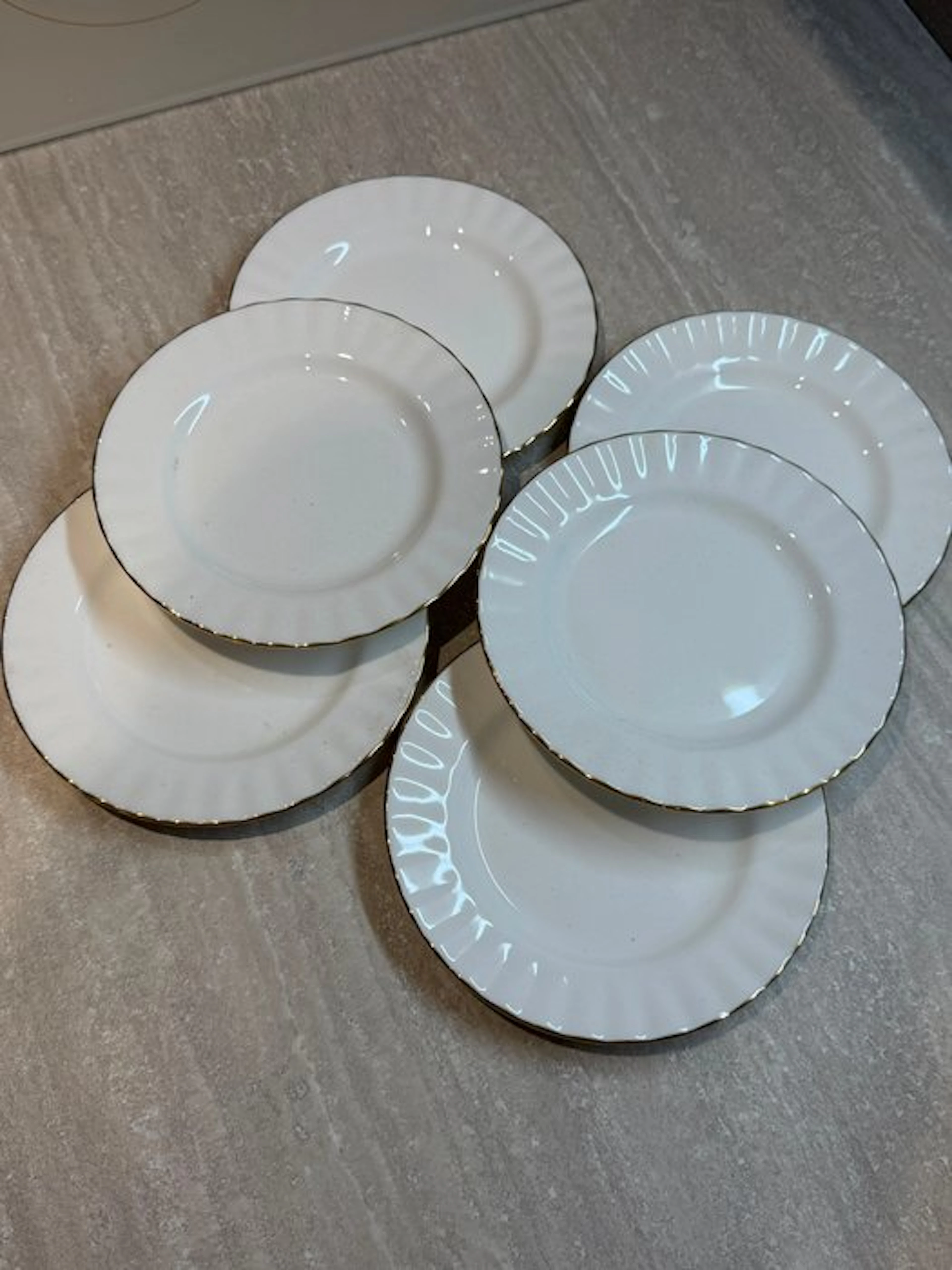 Royal Albert - Dish (6) - Val d’or - Bone china - 16 cm plates