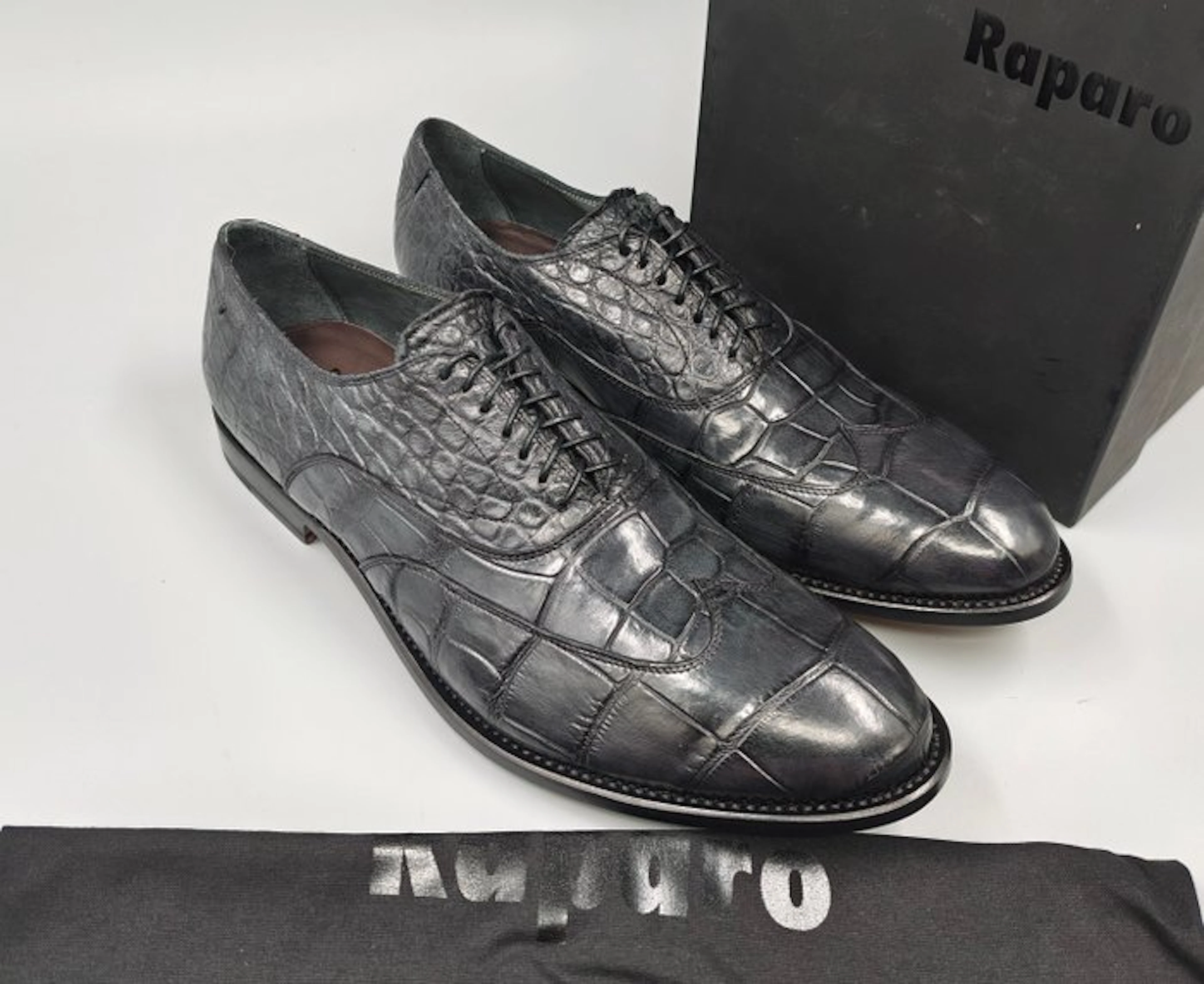 Raparo-Wingtip-Crocodile-UK10.5 - Lace-up shoes - Size: EU 44.5 - New in box