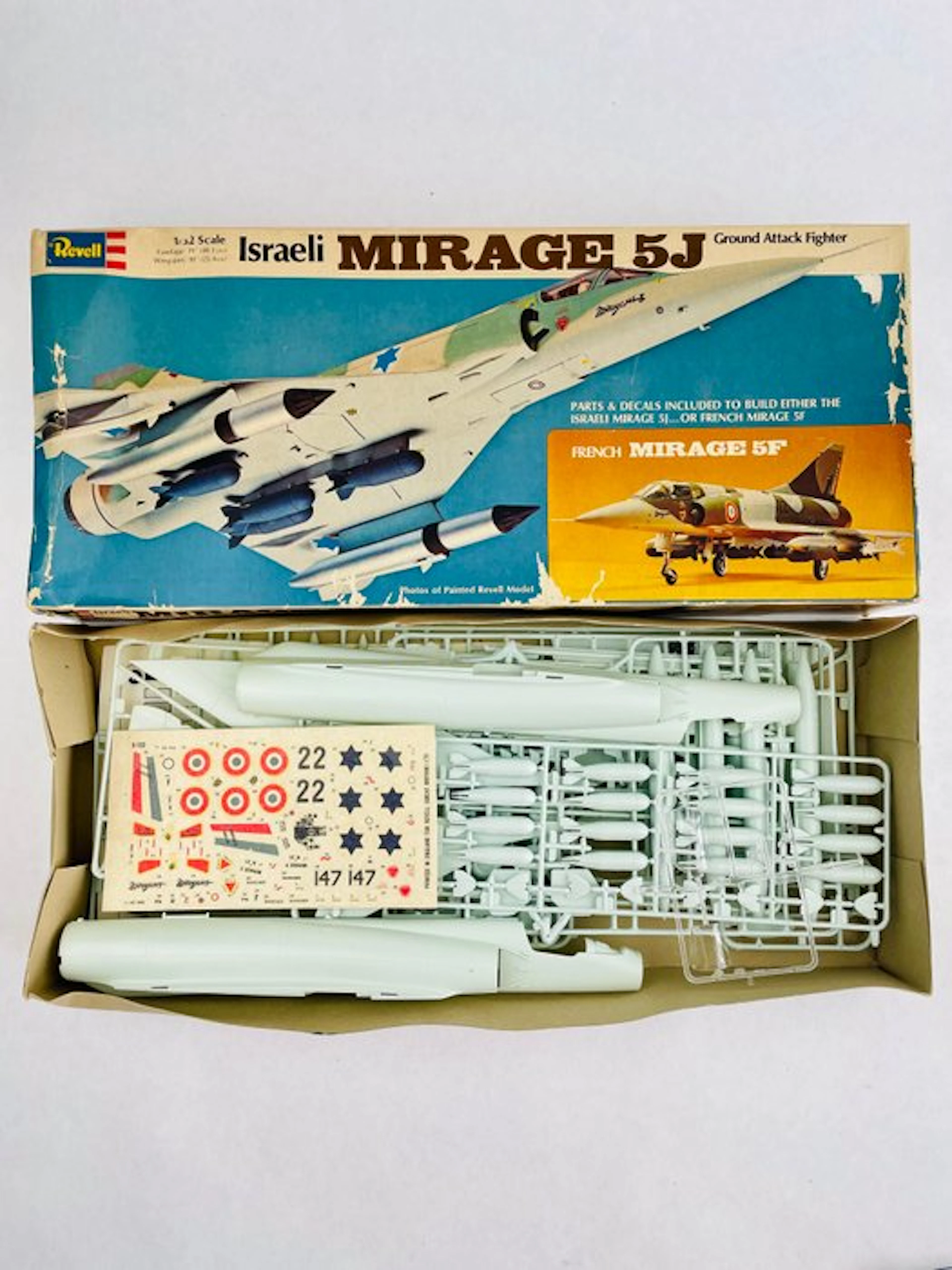 Revell, Heller 1:32 - Model kit (6) - Israeli Mirage 5J...