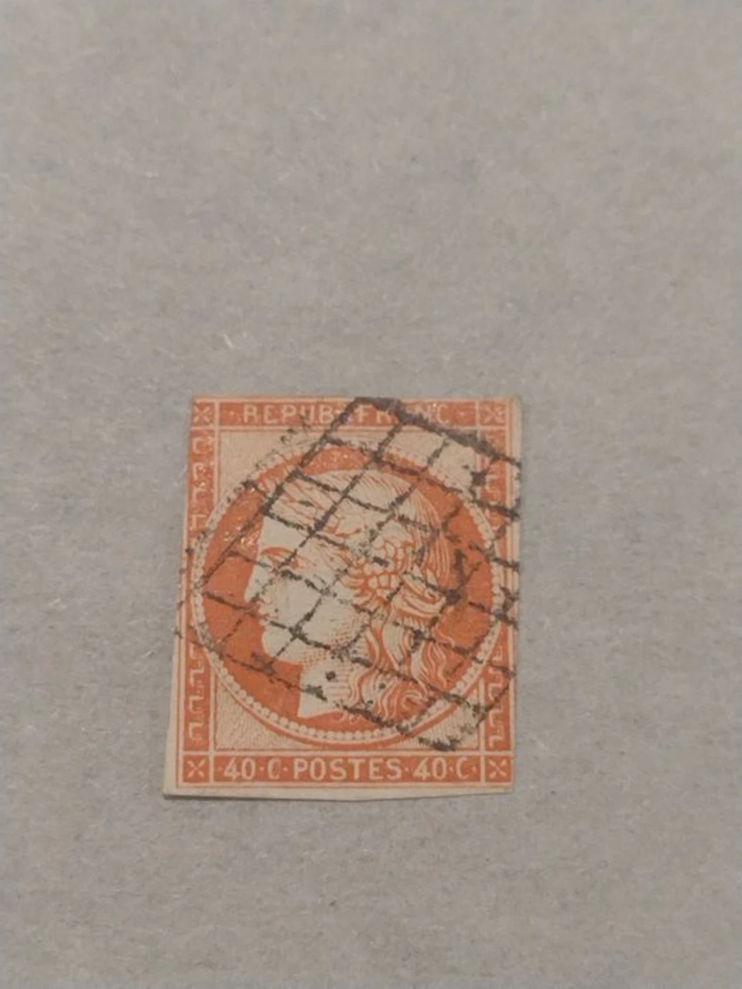 France 1850/1850 - Very beautiful Ceres 40c orange