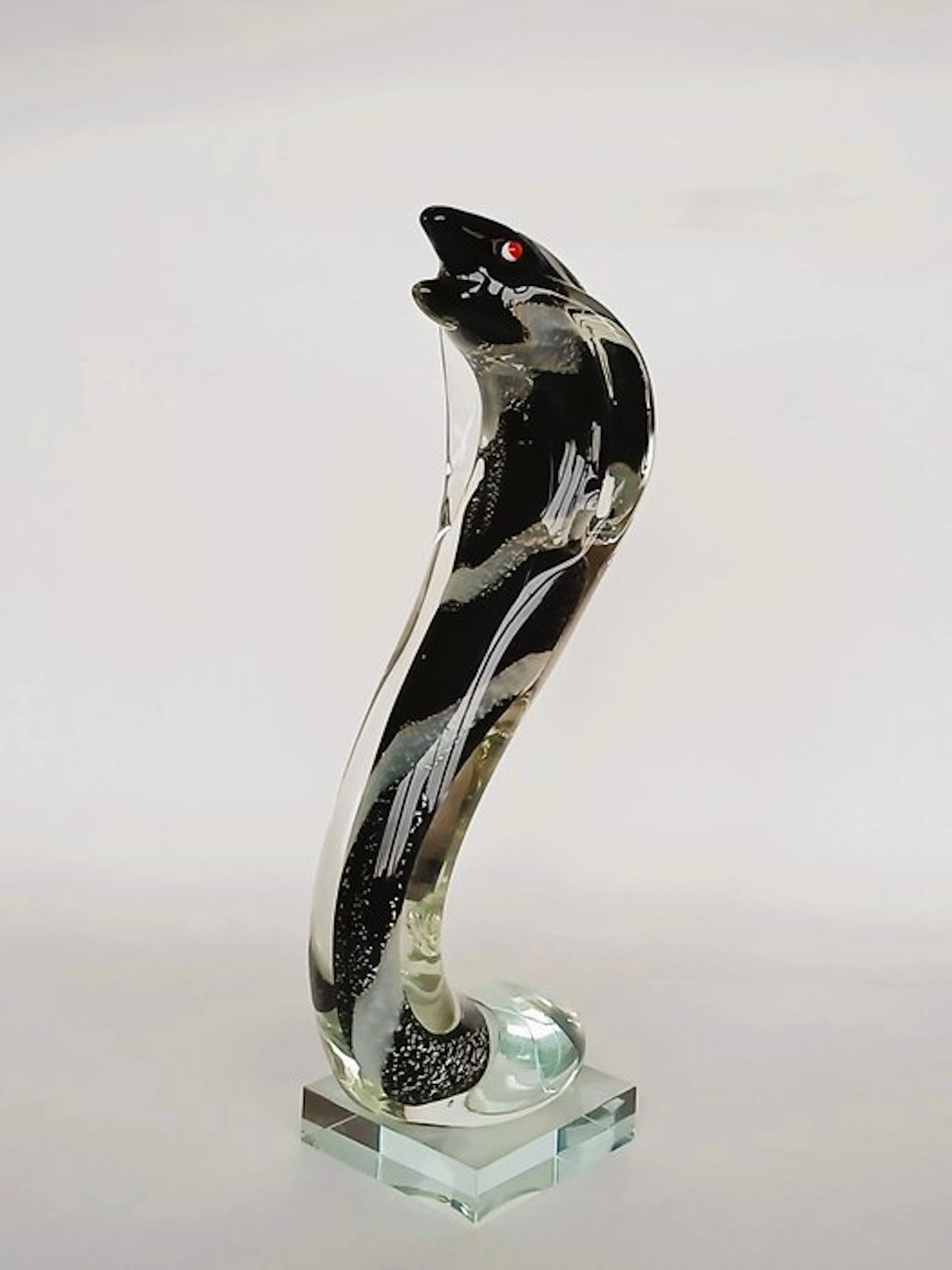 Sculpture, Cobra - 31 cm - Crystal