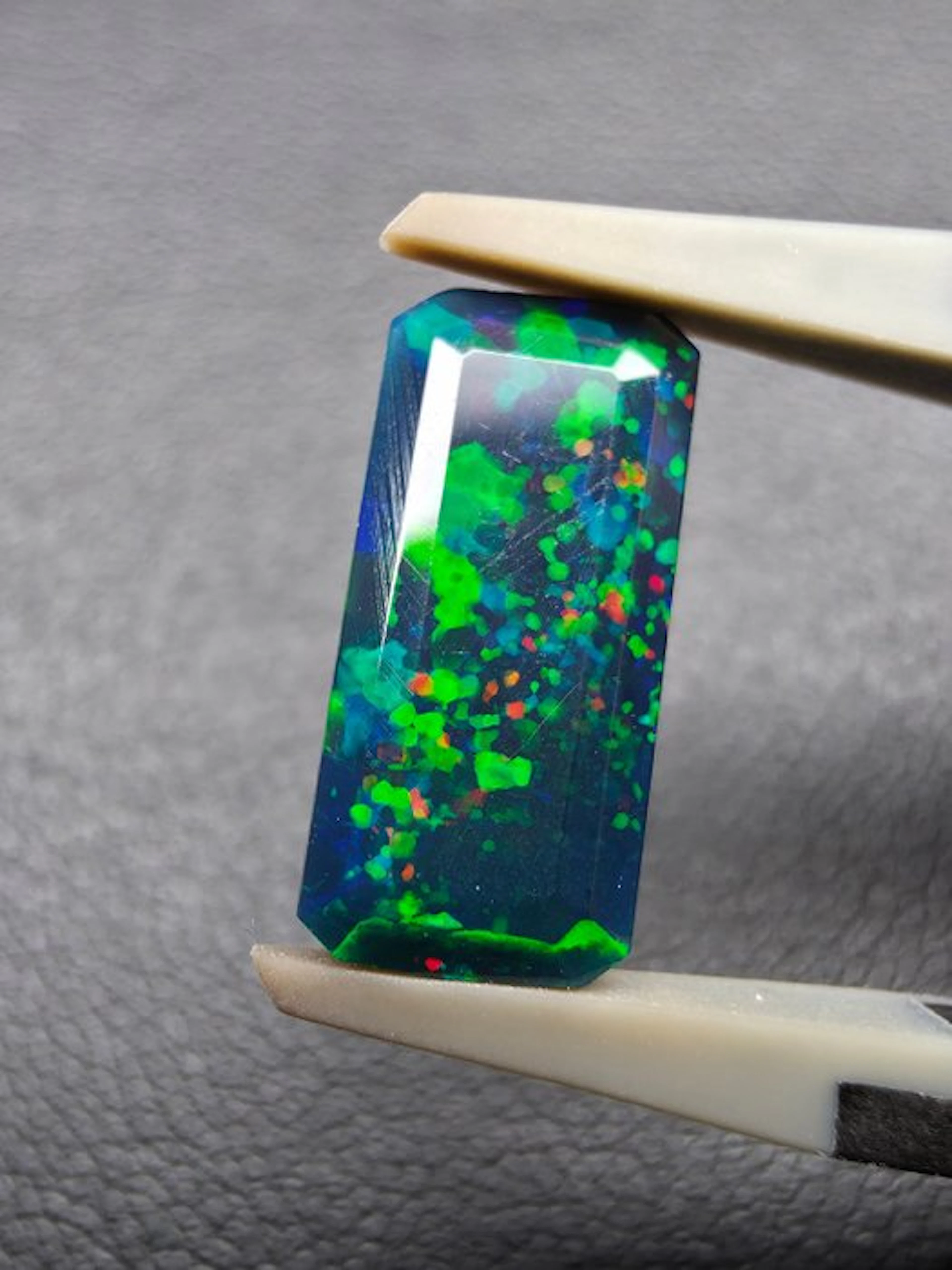 2.13 cts Black Opal Faceted- 0.43 g