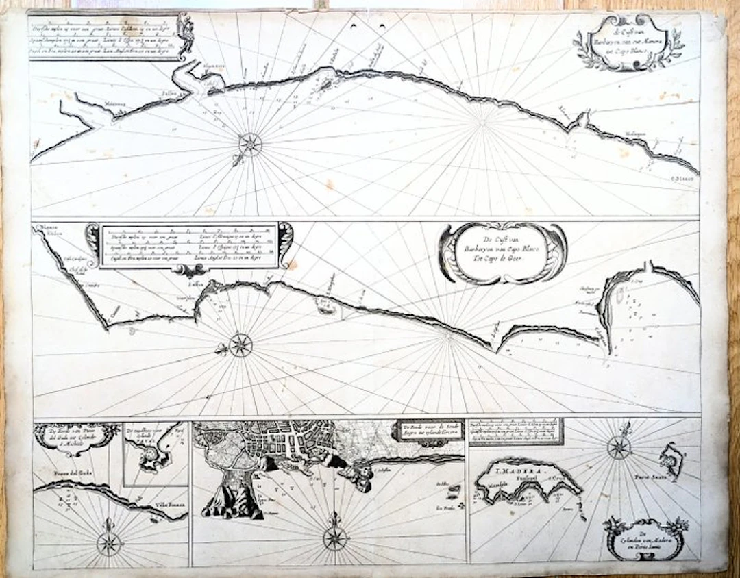 Africa - Early African detailed charts