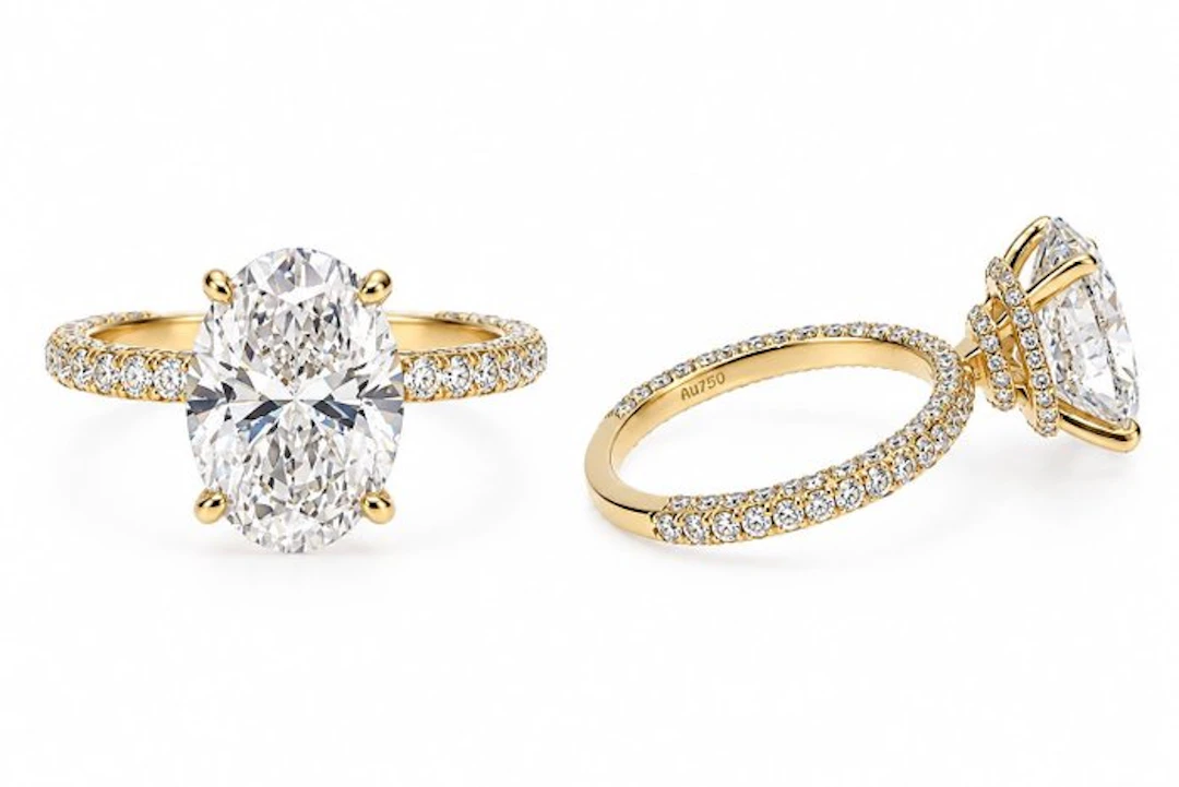 Ring - 18 kt. Yellow gold - 5.02ct. tw. Diamond (Lab-grown) - Diamond