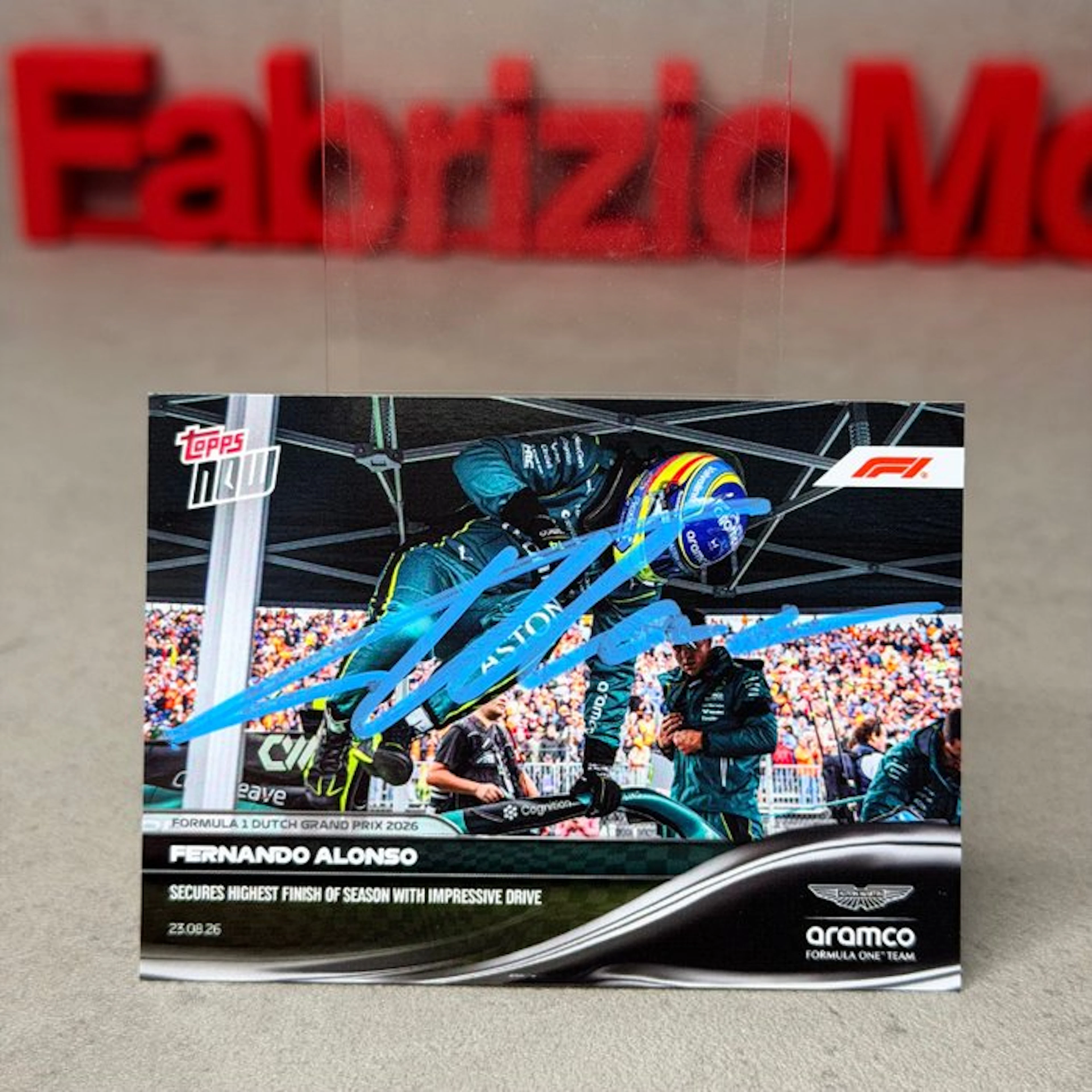 Aston Martin - Topps Now - Secures highest finish of...