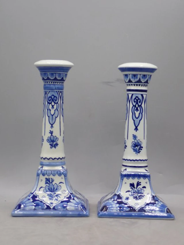De Porceleyne Fles, Delft - Candlestick (2) - Ceramic