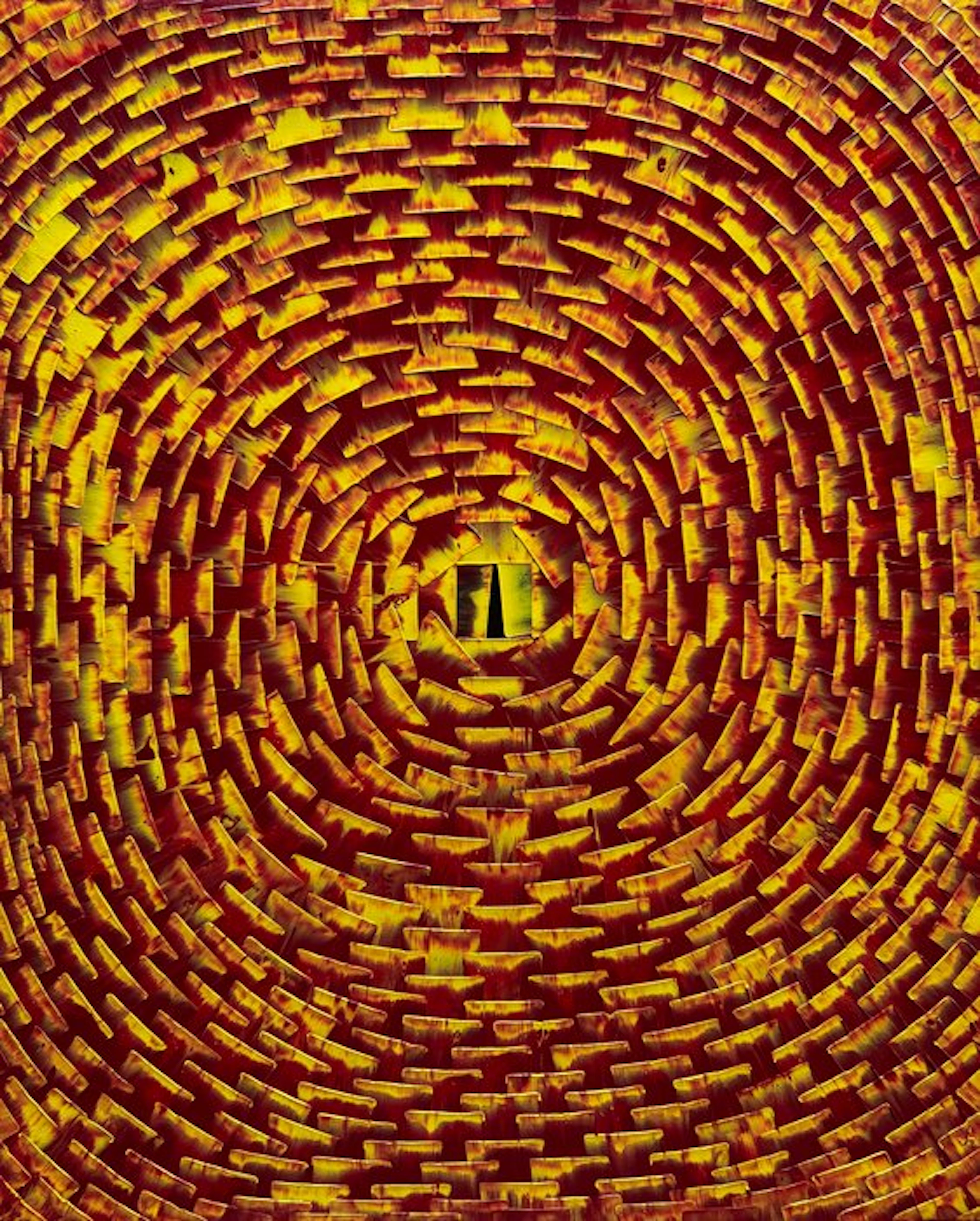Aykaz Arzumanyan - Rose - 1105 - Abstraction géométrique